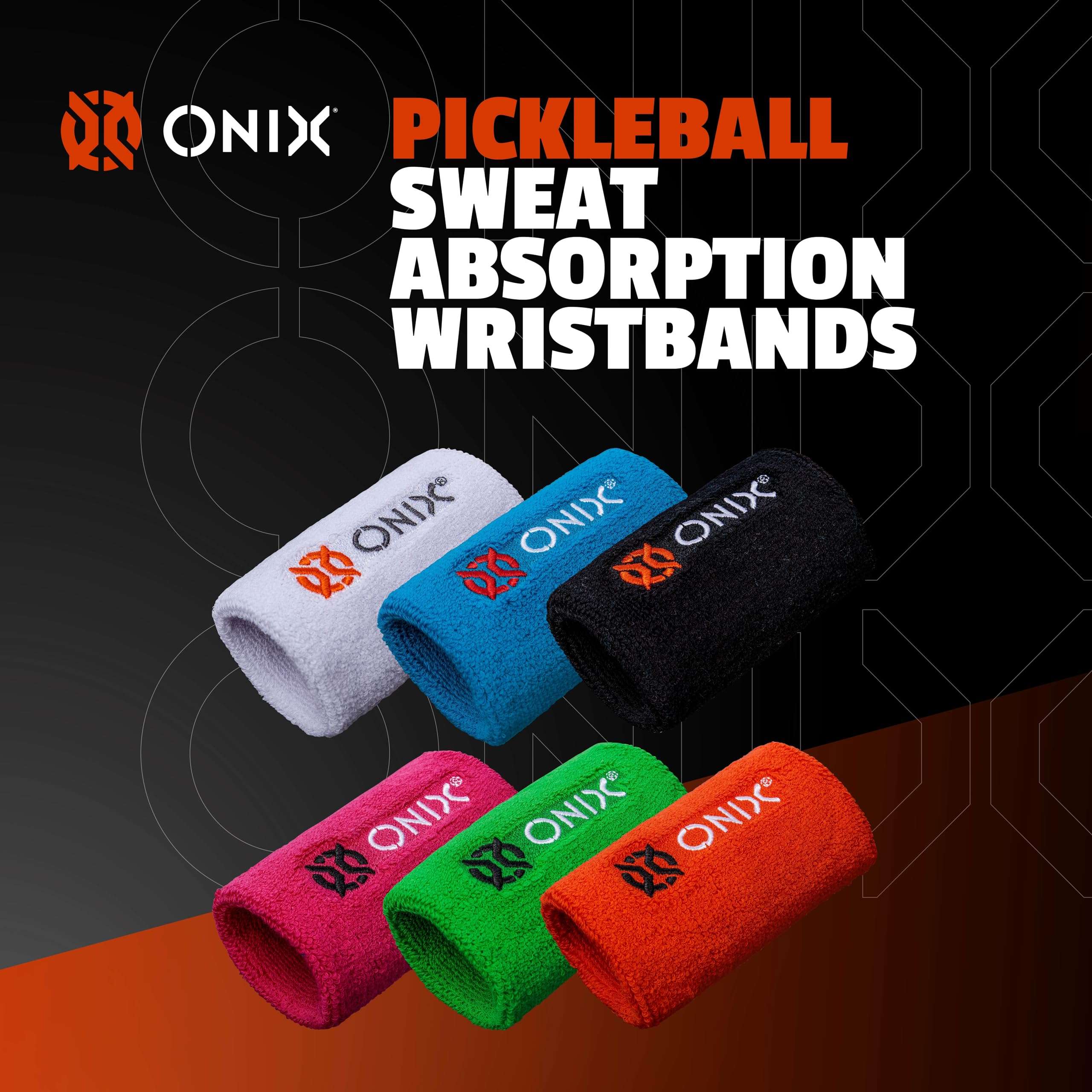 ONIX Pickleball Sweat Absorption Wristband — Black 2
