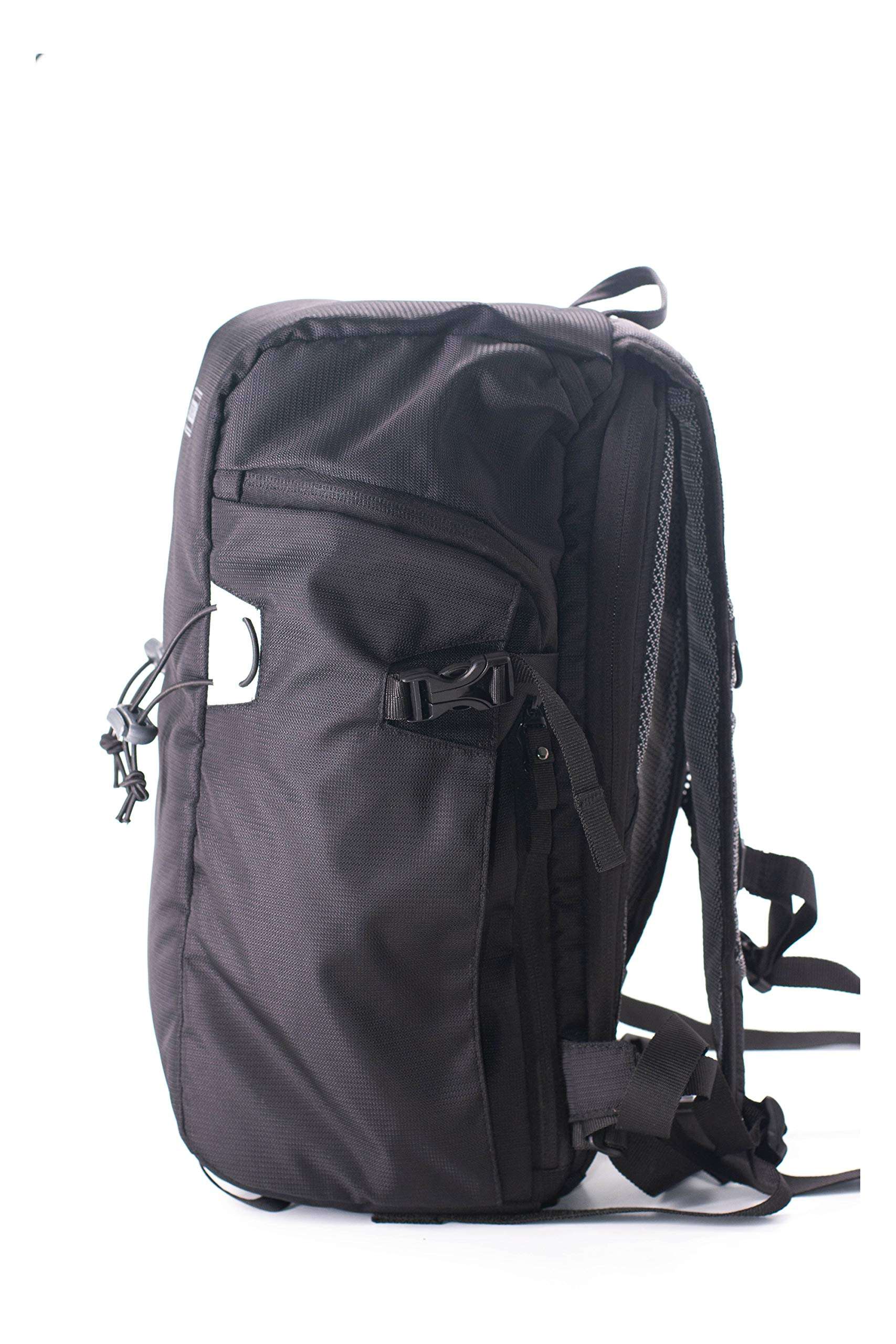 RUBRIC? E5 Backpack Bag for DSLR Camera Canon Sony Nikon, Orange Waterproof Anti Theft Front Open (B5ck, Black) 4