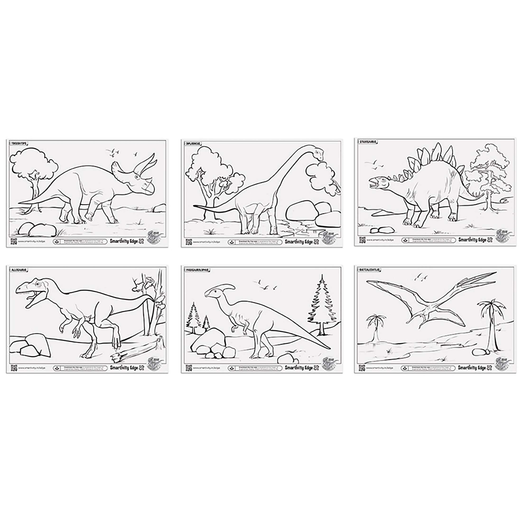 Smartivity Edge Dinosaur Adventure Colouring Sheets 4