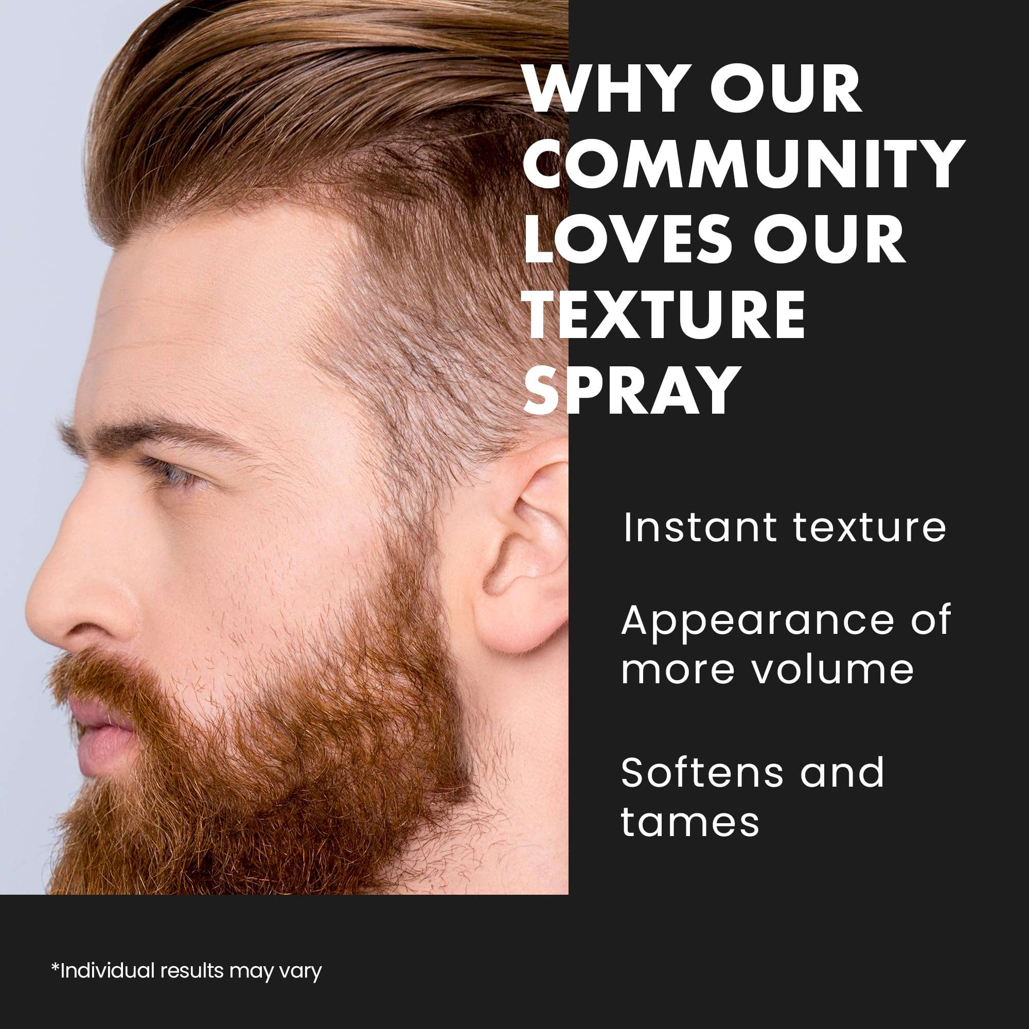 Natural Sea Salt Texture Spray for Men's Wavy, Curly, & Fine Hair - Adds Volume, Saltwater Beach Texture, Heat Protection, 150ml Travel Size 2