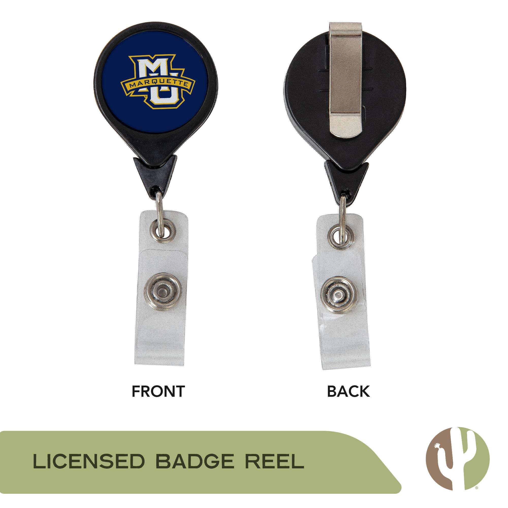 Marquette University Golden Eagles NCAA Retractable Badge Holder Ticket Clip Reel ID 3