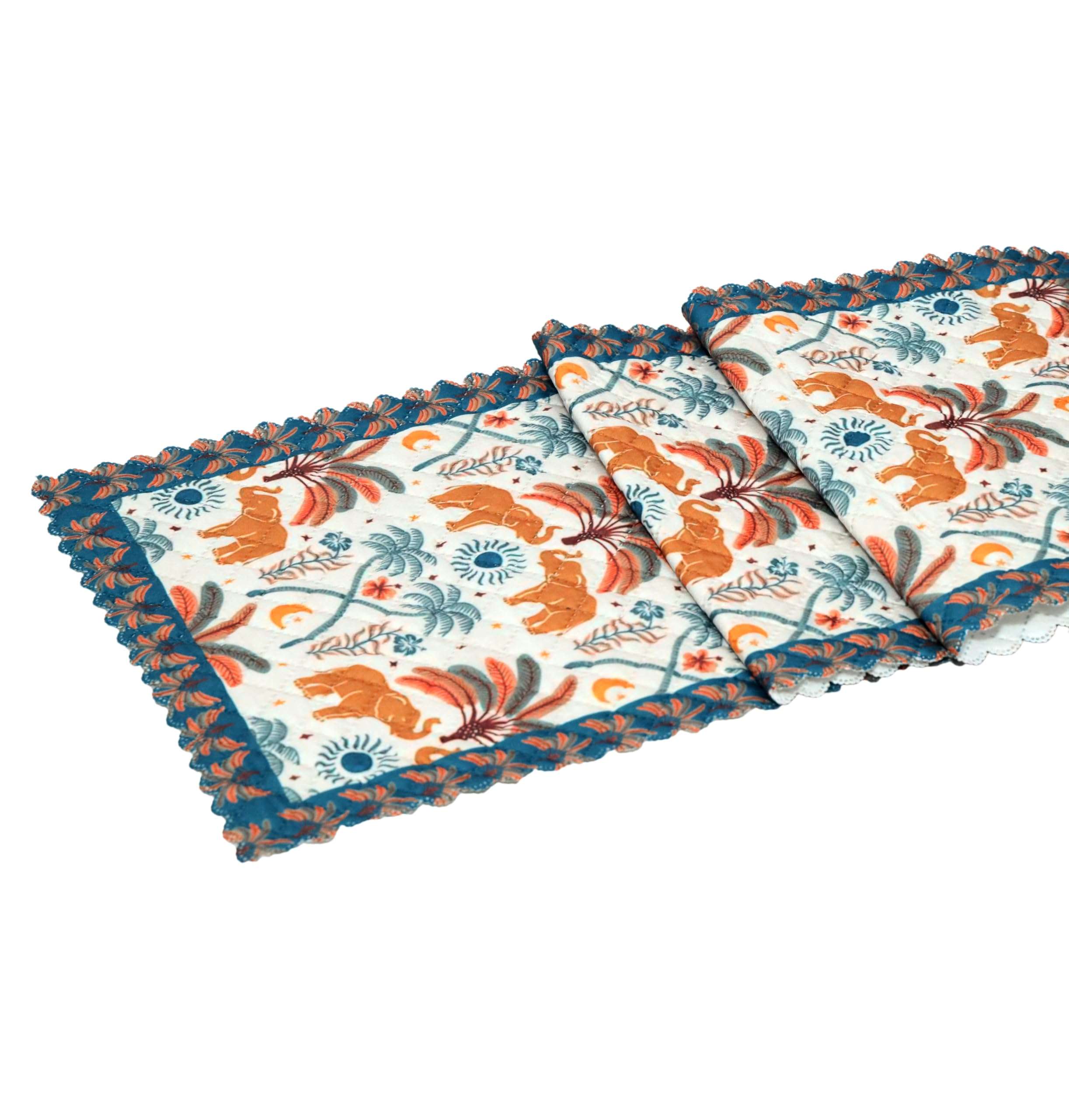 RVS Decor New Launch Printed Soft Feel Table Runner | Standard Fabric – Perfect for 4-6 Seater Dining & Kitchen Tables, Timeless Design for Parties & Family Dinners | Size 13 x 72 Inch (Cream) 6