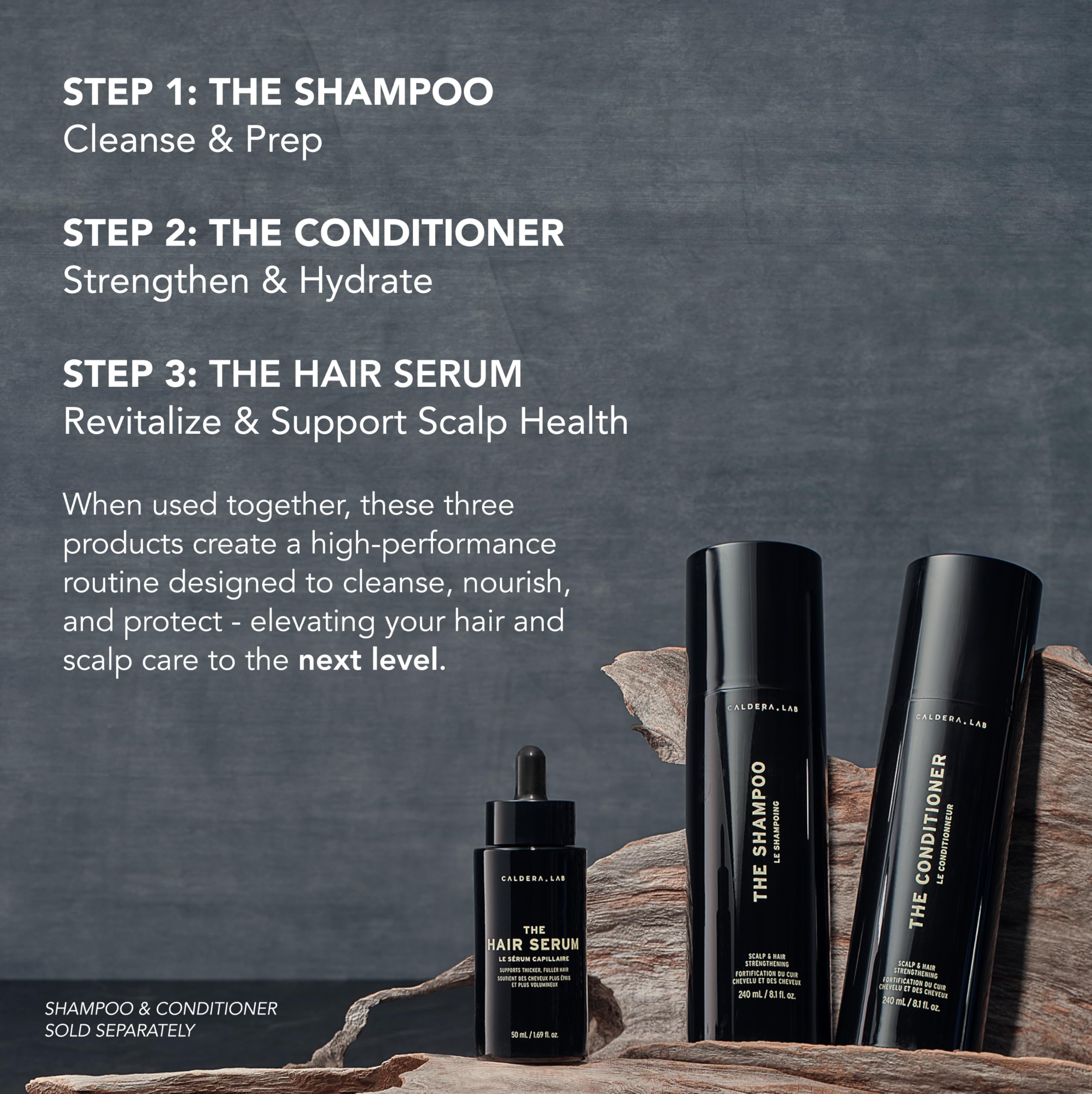 Caldera + Lab The Hair Serum | Men’s Thickening Serum for Thinning & Receding Hair, Supports Fuller & Stronger-Looking Hair, Dermatologically Tested - All Hair Types 6