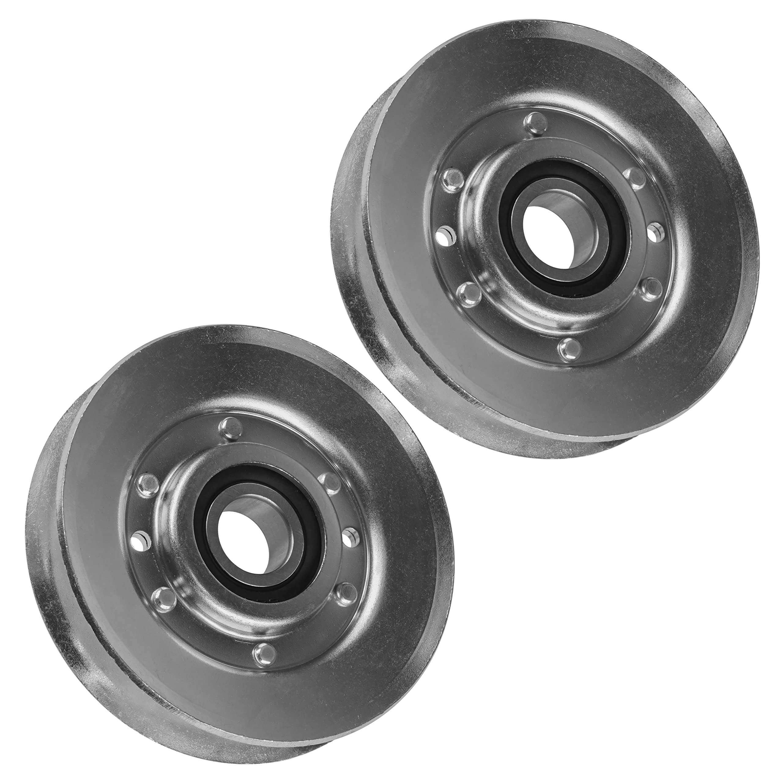 Caltric 2 V-Idler Pulley Compatible with John Deere LA120 LA125 LA135 LA140 LA145 LA150 AM118447 1