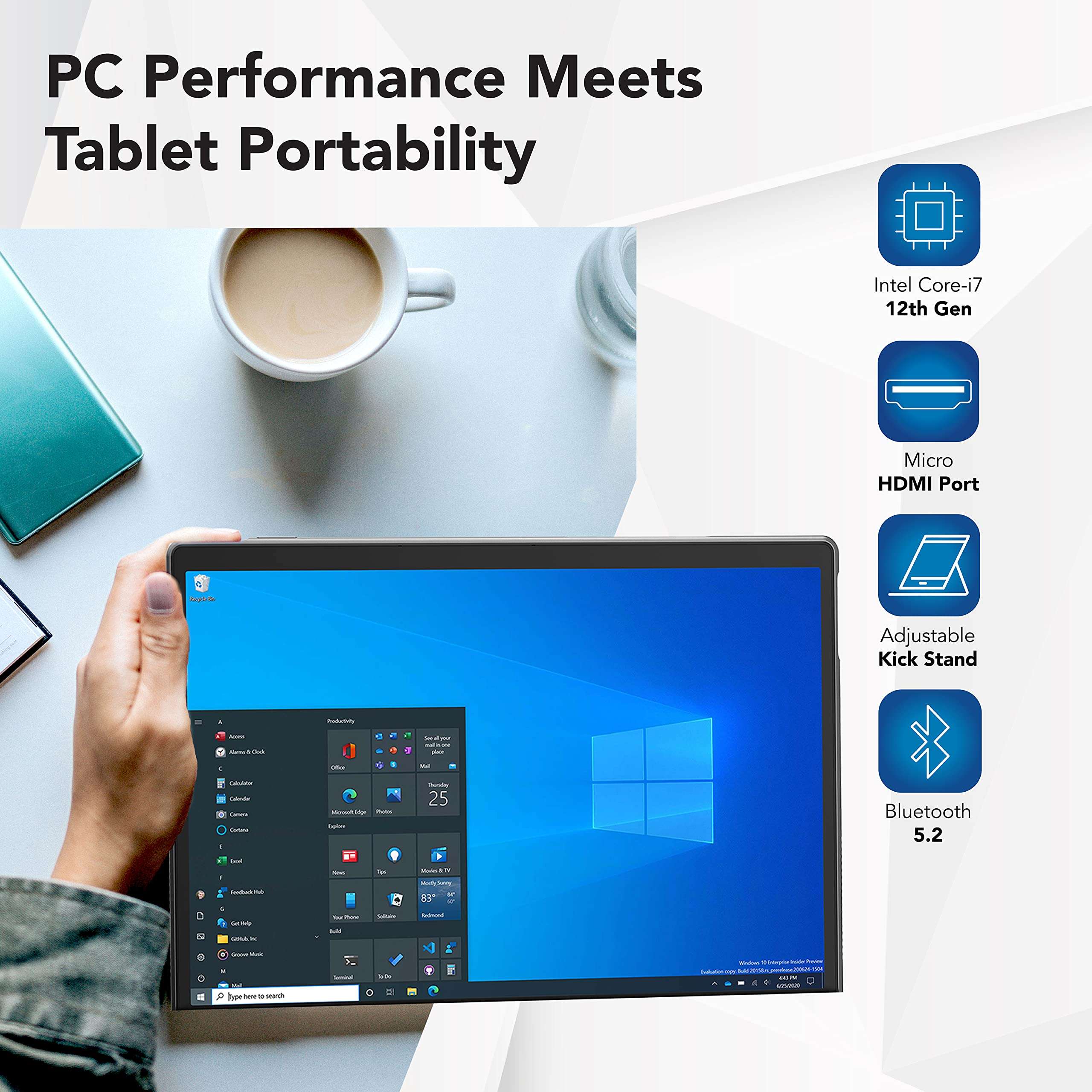 HYbook Pro 2 in 1 Laptop 13.3" FHD IPS, Intel i7 12th Gen, 32GB RAM, 1TB SSD, Windows 10 Pro, English Keyboard and Stylus Pen Included 2