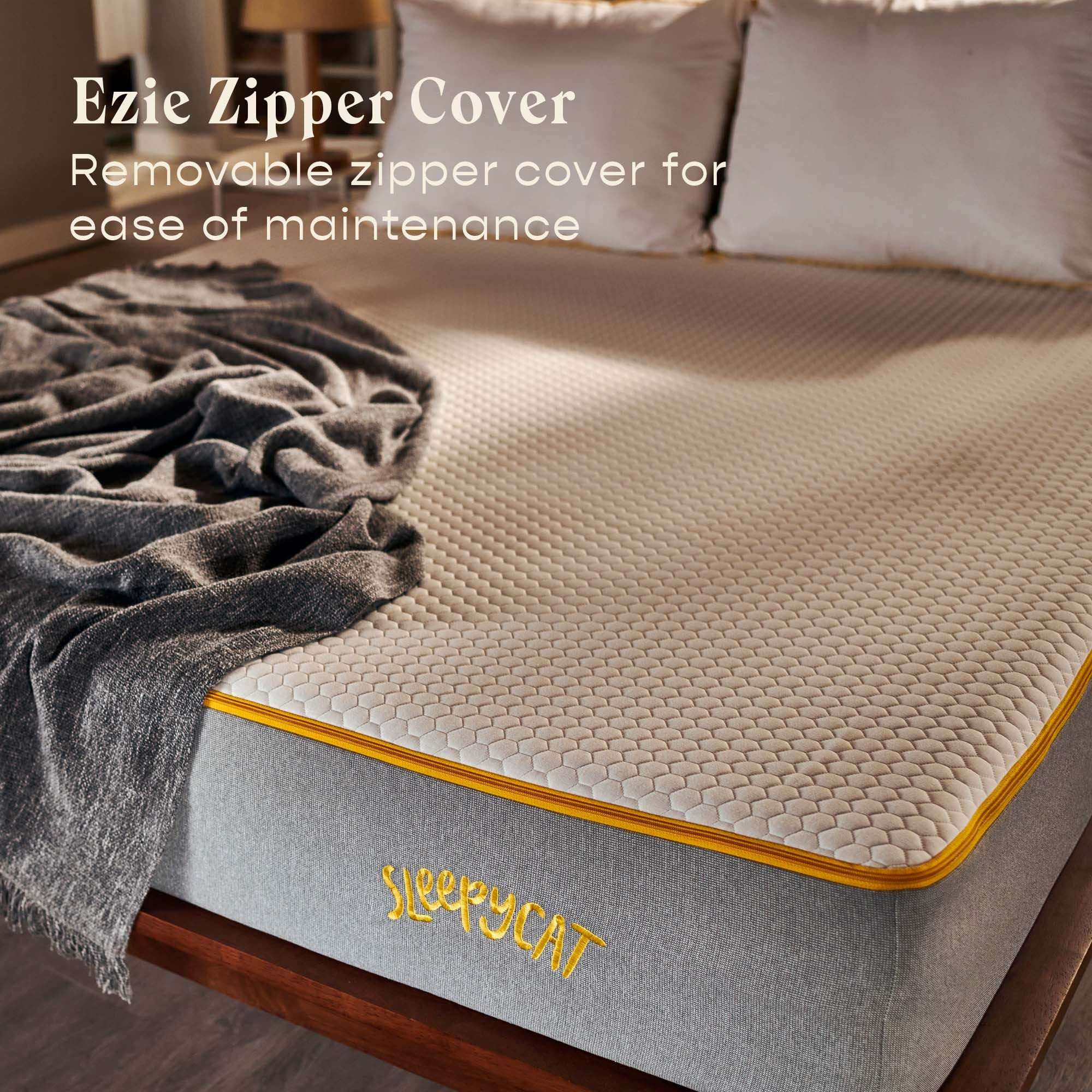 SleepyCat Latex Mattress | 10 Years Warranty | 100 Nights Trial | Firm, Orthopedic 6-inch Hybrid Mattress with Pinhole Tech Latex & Memory Foam layers | 5-Zone Support and Bamboo Cover (Queen Size, 75x60x6inches) 4