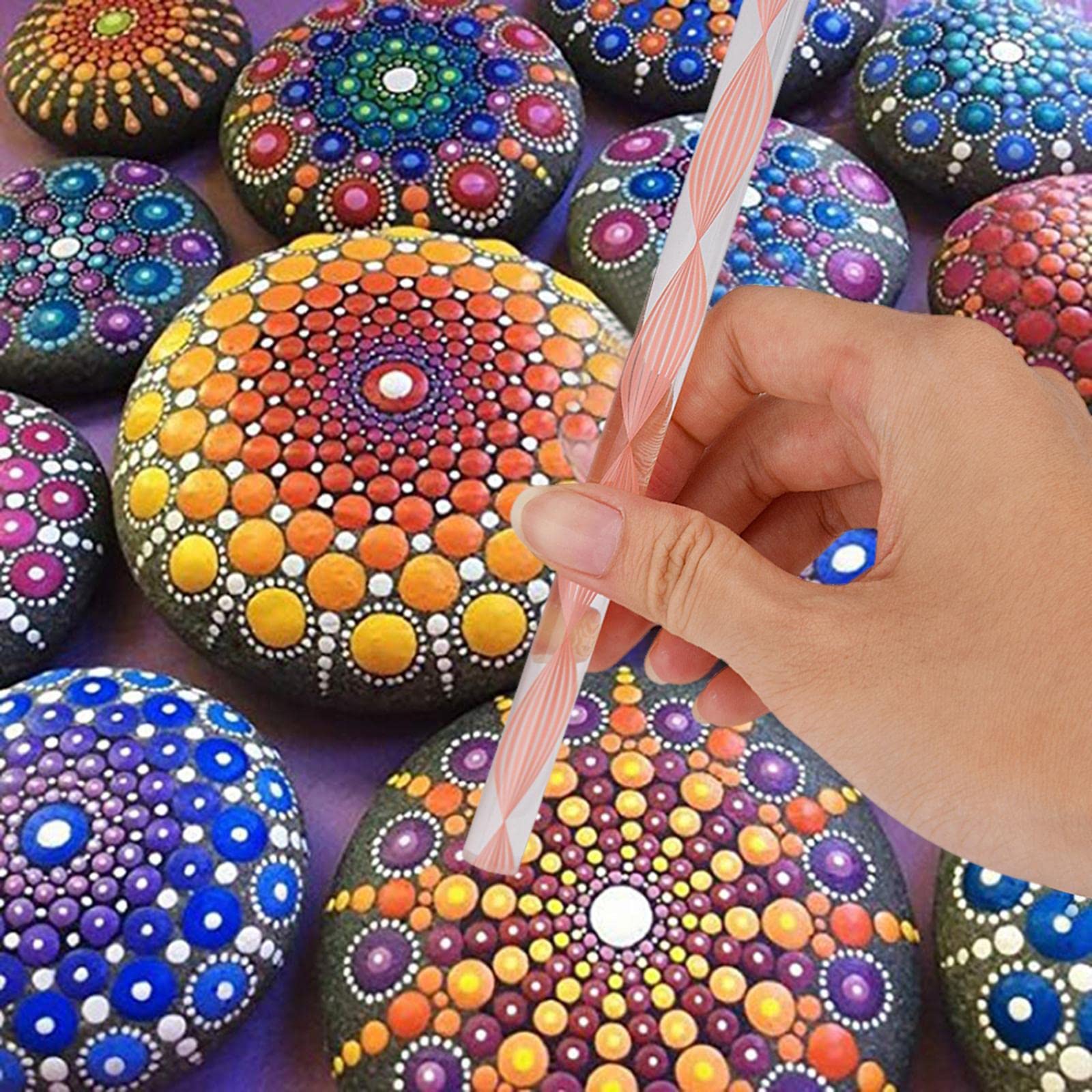 Jimmy 38PC Premium Mandala Dotting Tools Set with Waterproof Storage Bag & Palette 1