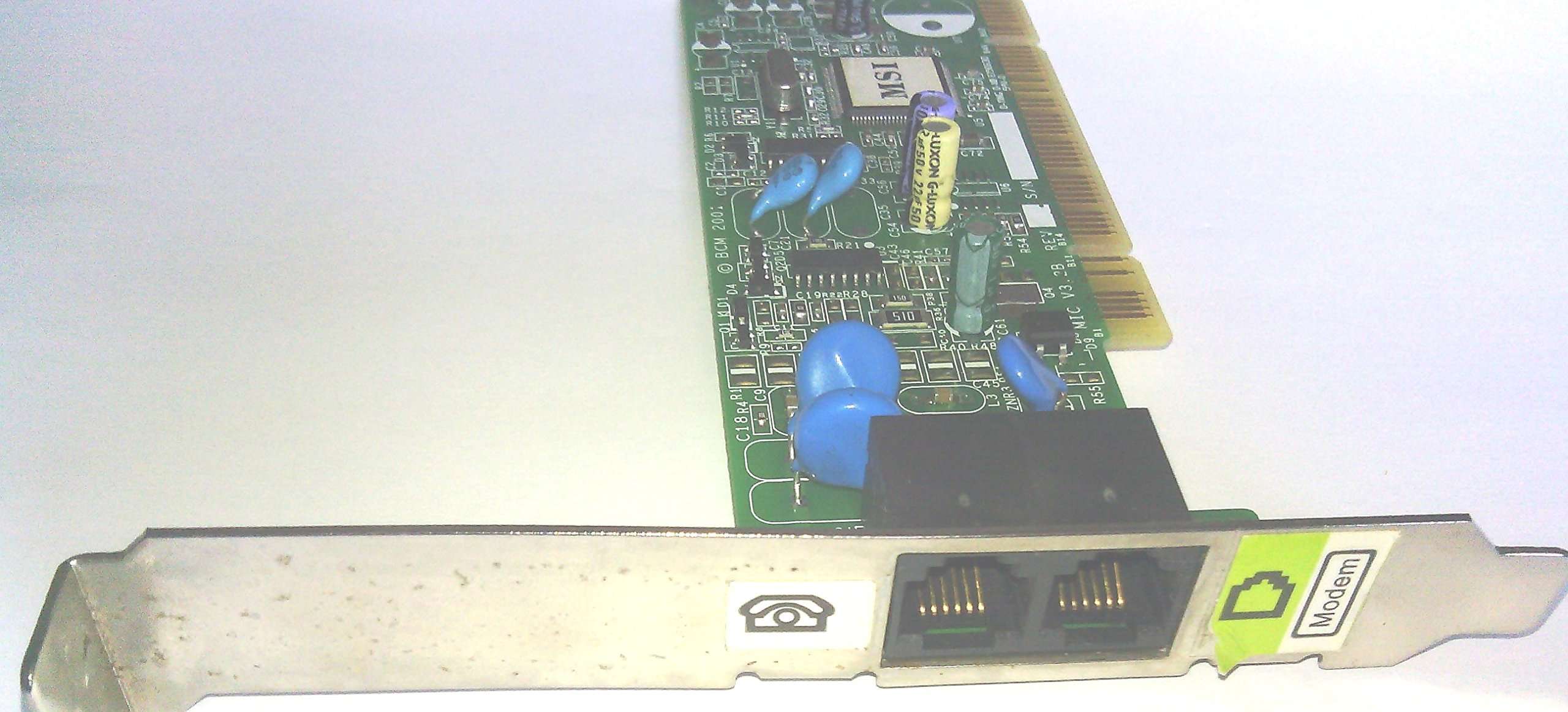 MICROSTAR - MicroStar MSI 56K V.92 PCI Soft Modem MS-6946 2