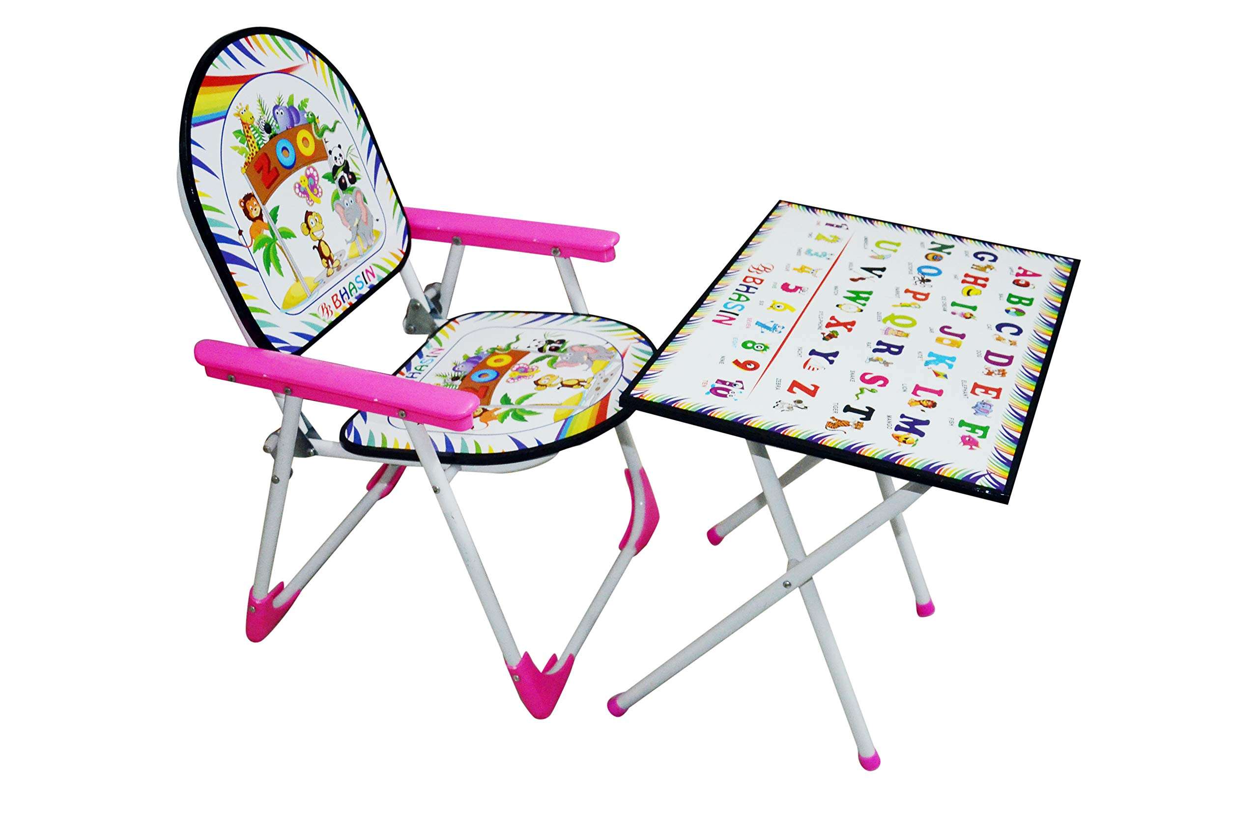Mini Globe Study Table Chair Set/Kids Activity Set for Growing Kids, Pink 1
