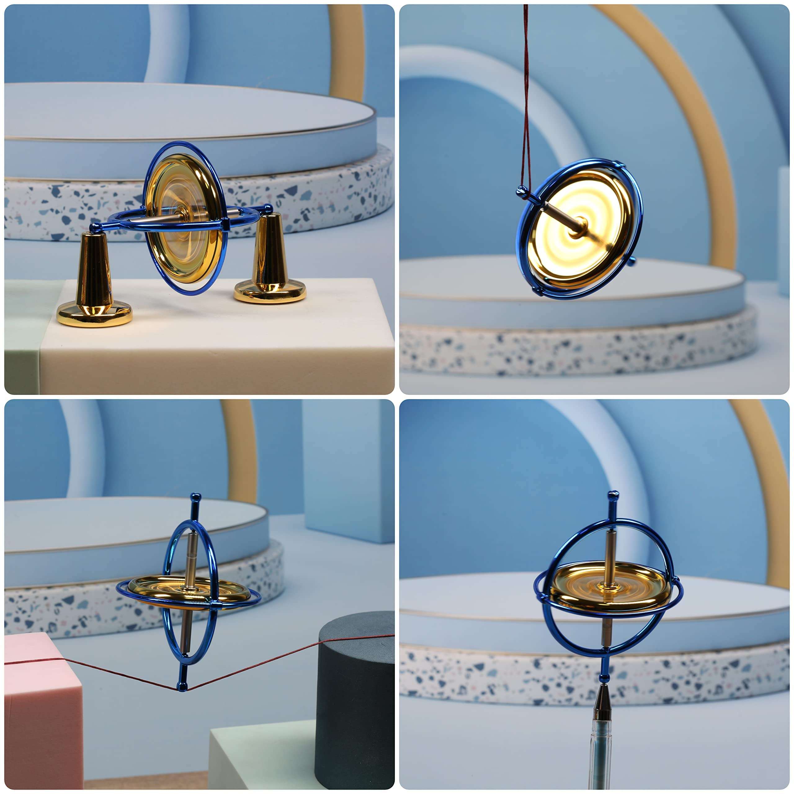 Joytech Precision Gyroscope Metal Anti-Gravity Spinning Top Balance Toy Educational Gift AG002 3