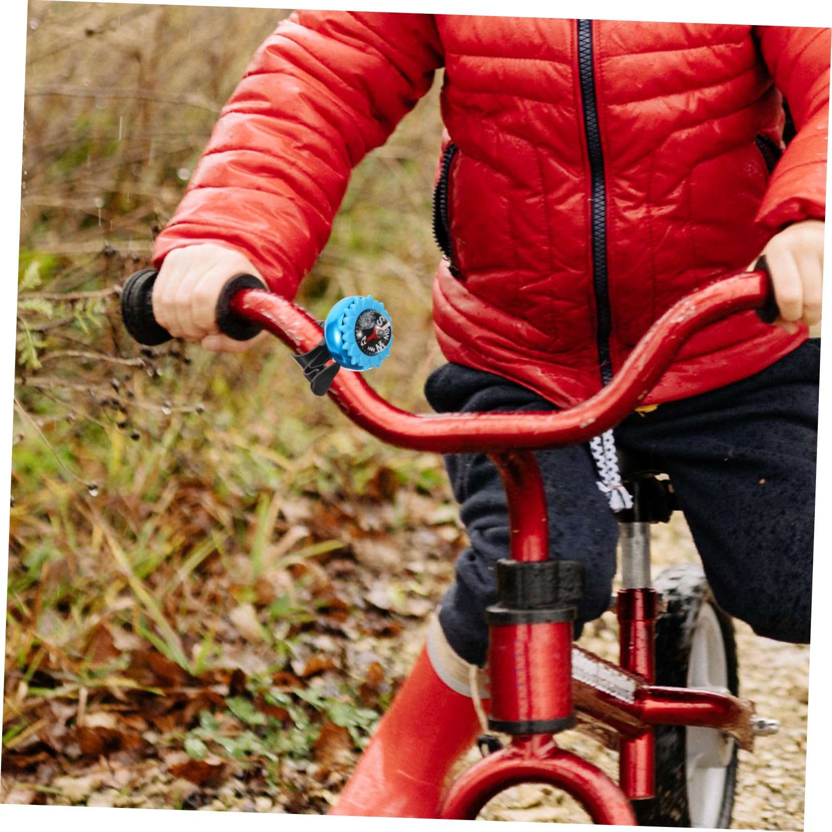 OHPHCALL Bell Compass Aluminum Alloy Road Bike Bell Easy Install Remove Multi-Function Cycling Accessories 4