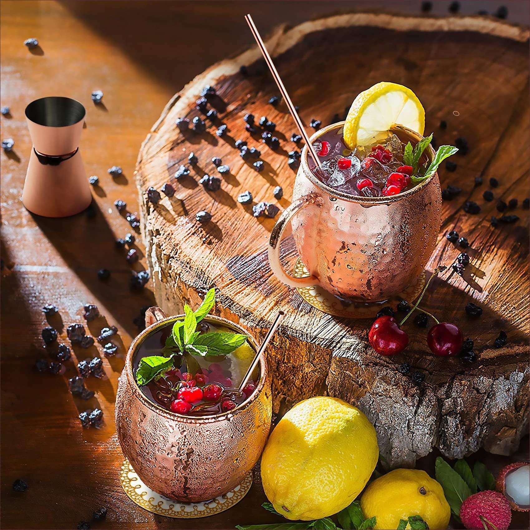 Jkjhbhged Mini 2-Ounce Stainless Steel Mug Espresso Mini Mugs Copper Plated Mugs Set of 4 4