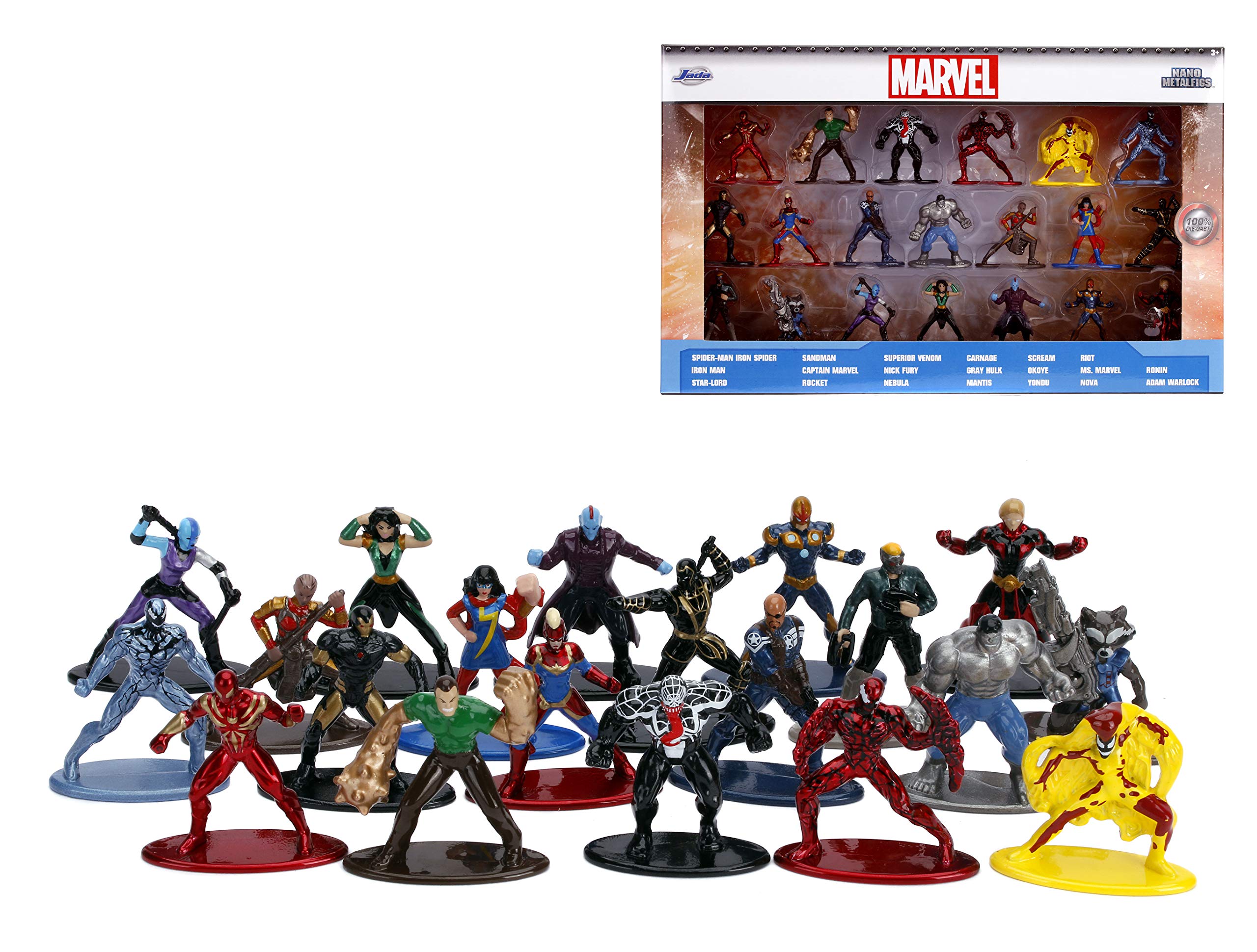 Jada Toys Nano Metalfigs Marvel Classic Comic diecast Figures 20 Pack Wave 3 2