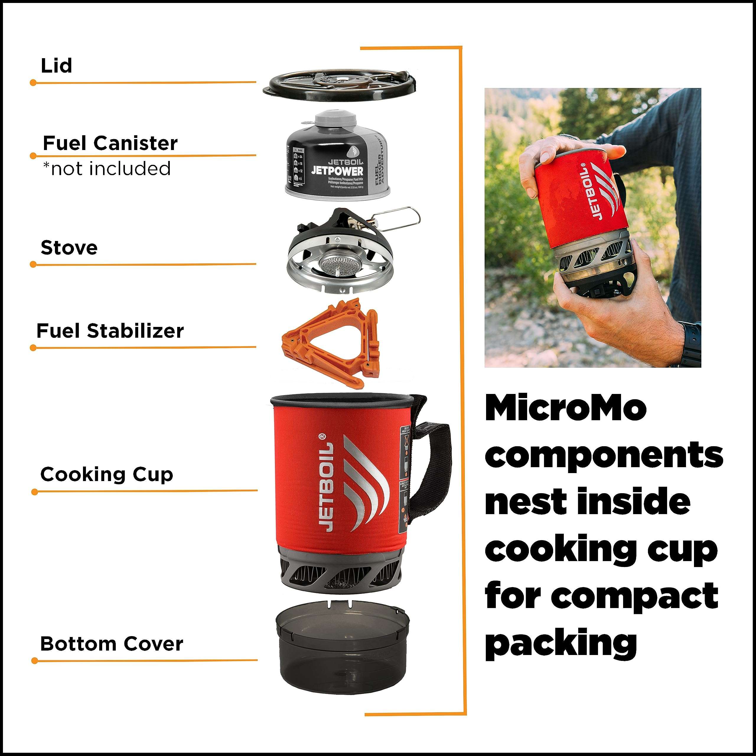 Jetboil MicroMo Camping Stove, Tamale, Ultralight Cooking System 4