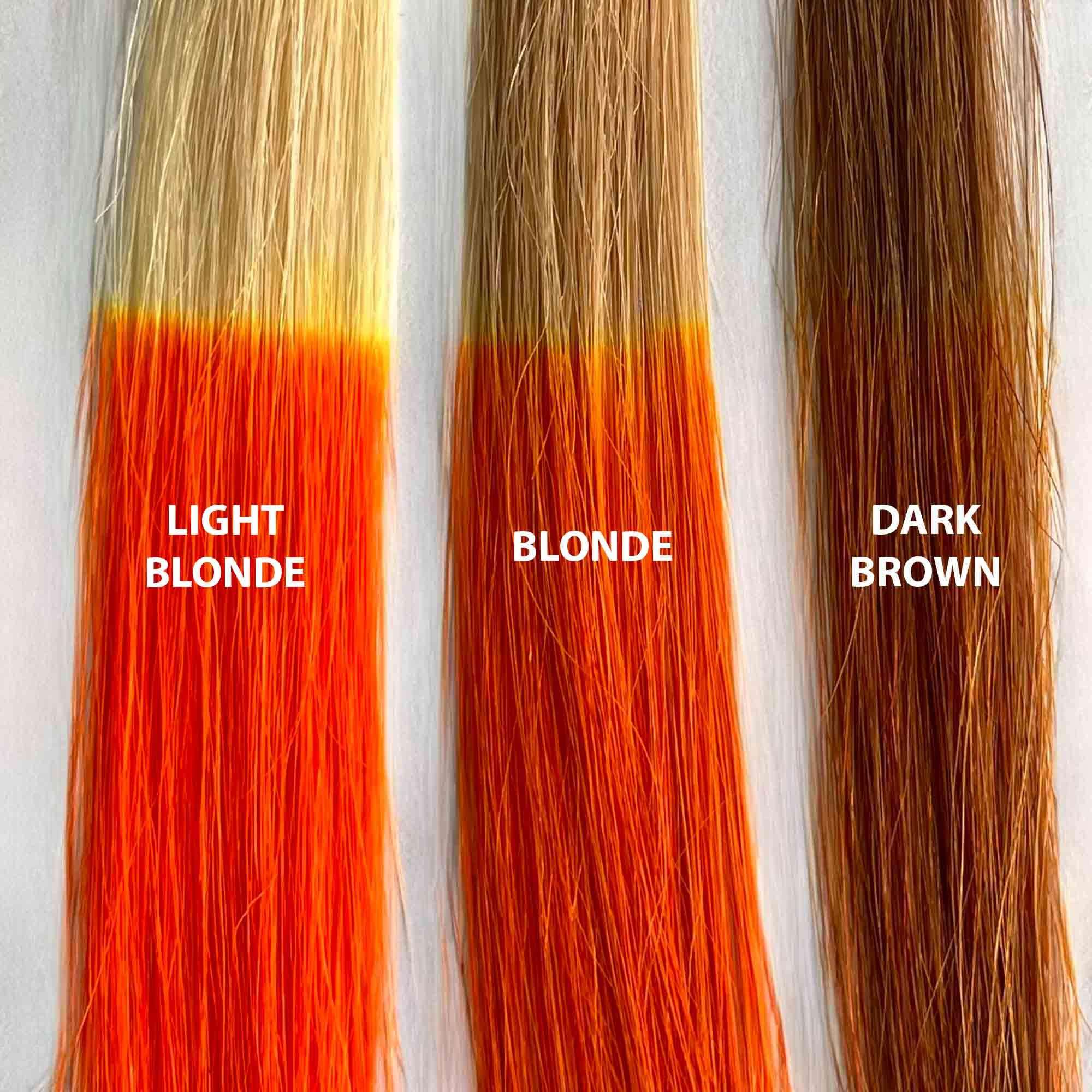 IROIRO Premium Natural Semi-Permanent Hair Color 320 Neon Orange (4oz) 4