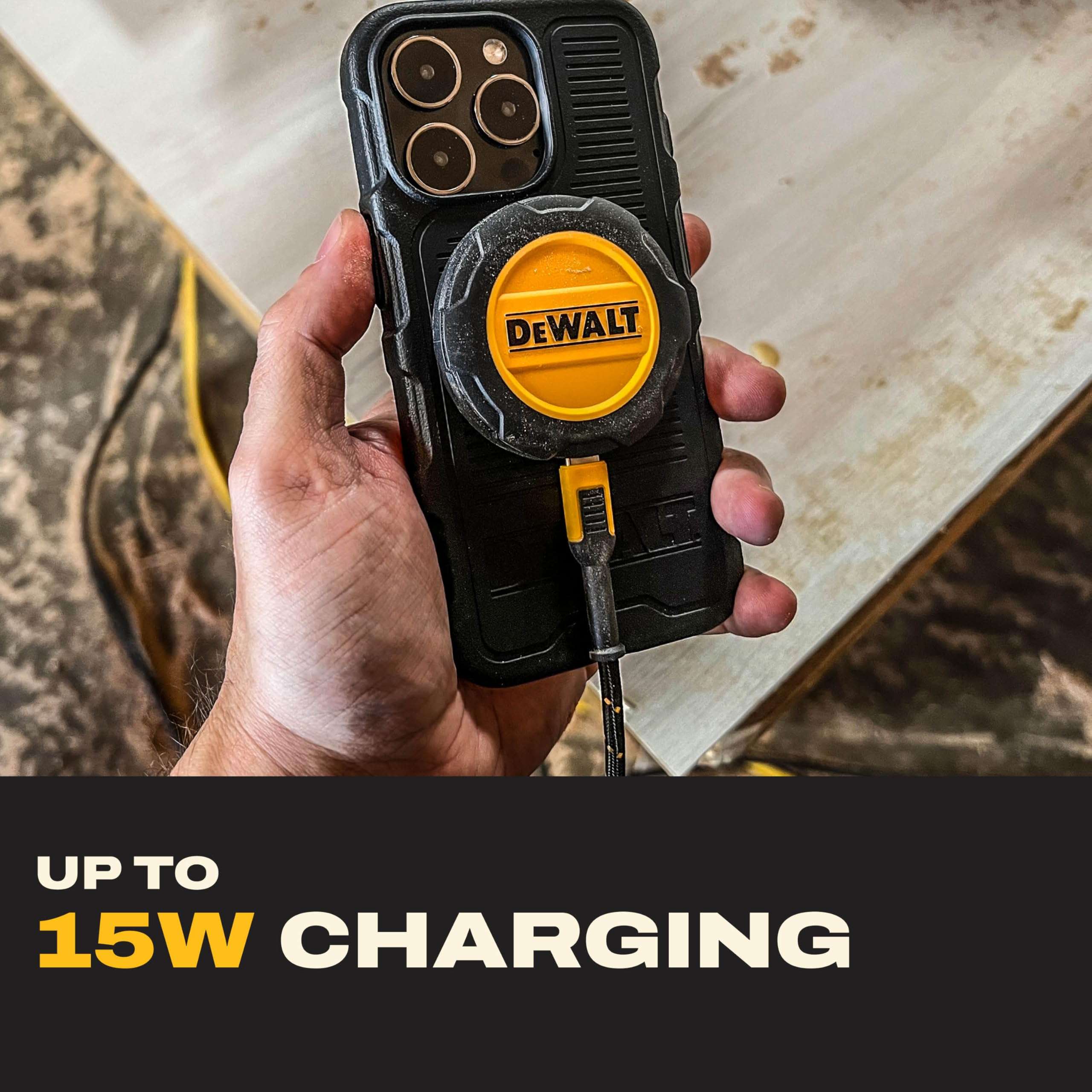 DEWALT Magnetic Phone Holder for Car Kit, Heavy Duty Wireless Charger, Vent Mount, Dash Mount, Charging Mounted Holders Cell Phone Holders for Your Car Accessories for Women Men for iPhone 17 16 15 14 4