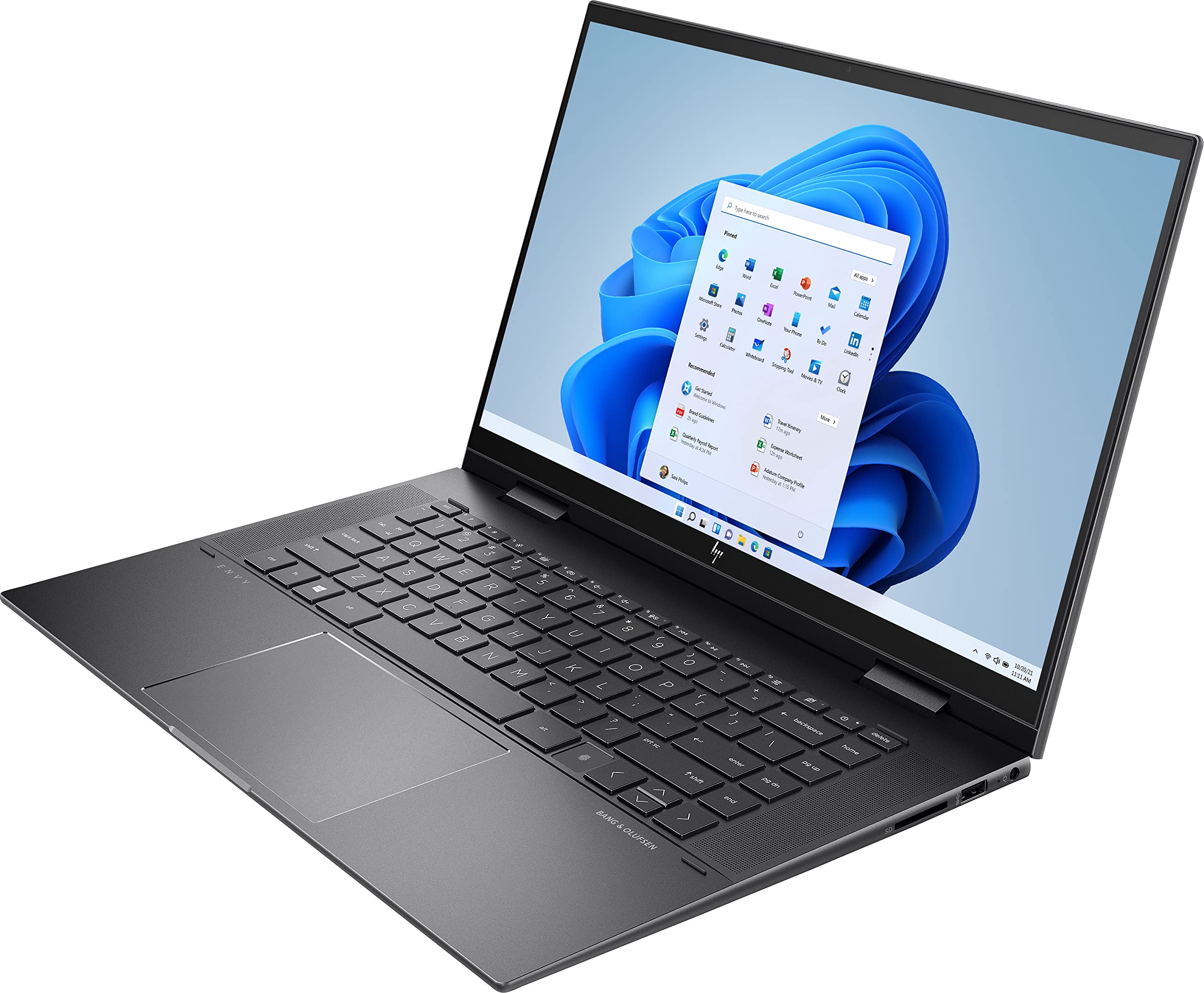 HP Envy x360-15 Home & Business 2-in-1 Laptop (AMD Ryzen 5 5500U 6-Core, 32GB RAM, 2TB PCIe SSD, AMD Radeon, 15.6" 60Hz Touch Full HD (1920x1080), Fingerprint, WiFi, Win 11 Pro) with D6000 Dock 4