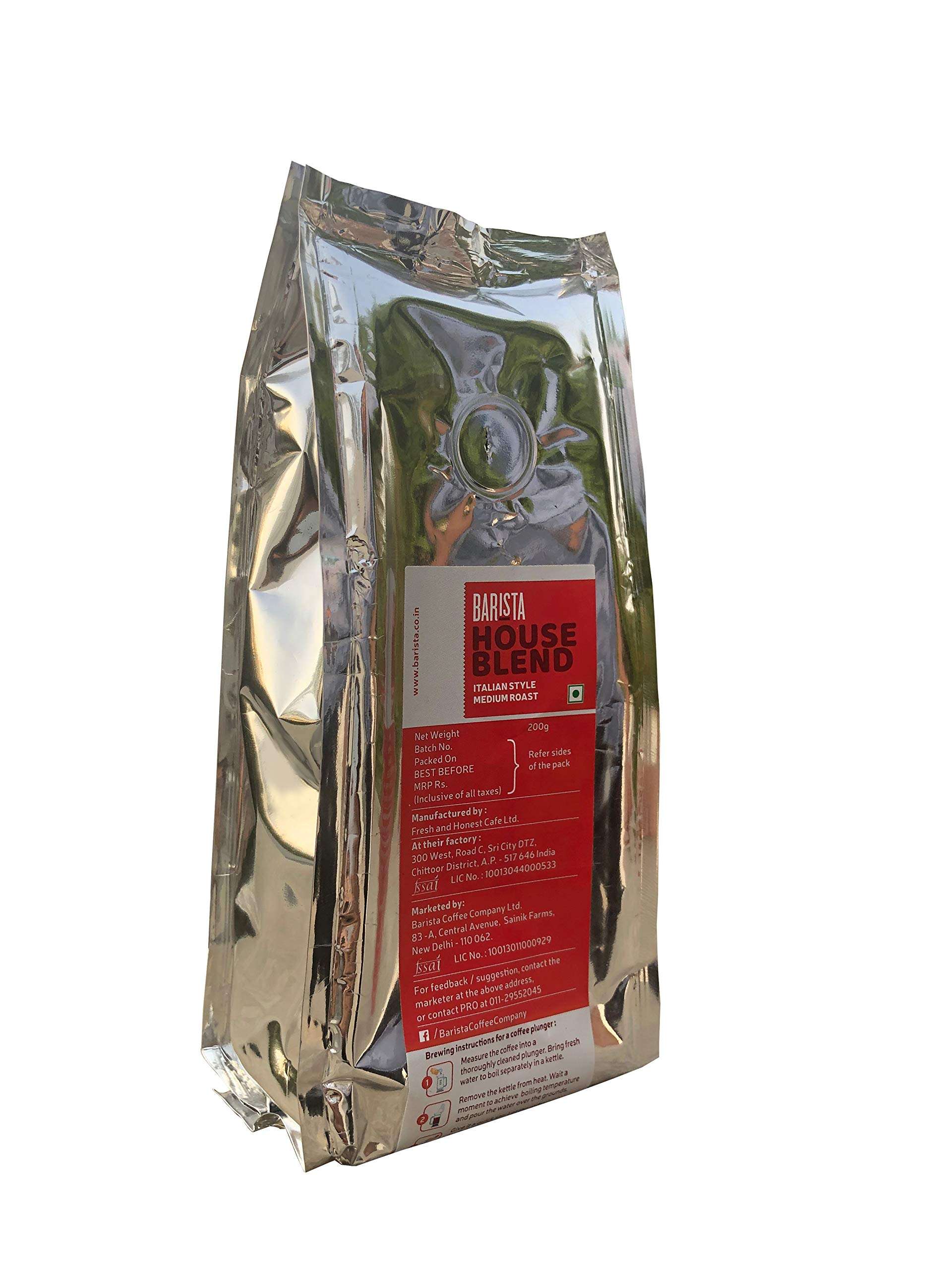 Barista Coffee, House Blend Coffee, Ground Coffee, Medium Roast Coffee Powder, Rich & Smooth Coffee, Diwali Gifts, 200g - Pack of 1 6