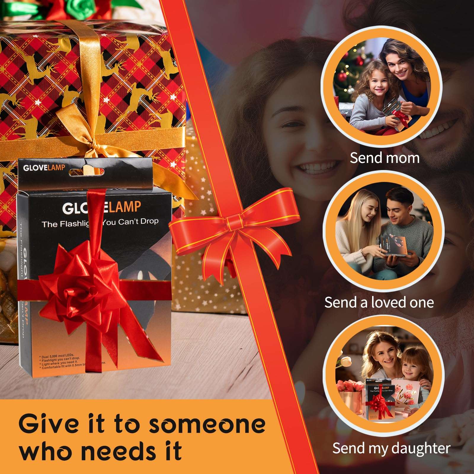 Grace Marci LED Flashlight Gloves, Day Gifts for Man Boyfriend Husband Dad, Unique Man Gifts, Cool Gadget for Repairing Cars, Survival Camping Hiking Rescue Tool LED Gloves Flashlight 5