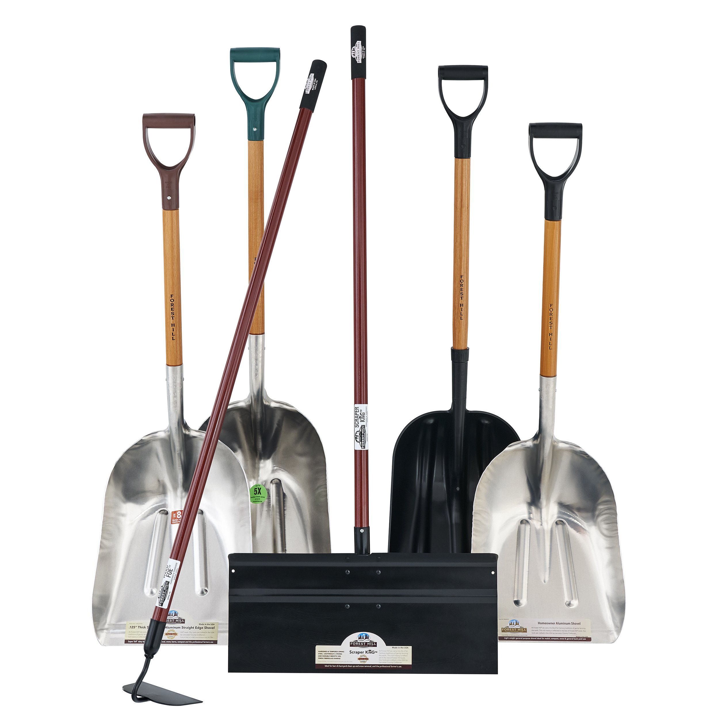 Super Tuff - The Ultimate Shovel - Forest Hill Manufacturing Aluminum Straight Edge Scoop Shovel (.125 Thick Aluminum, 52-Inch) 4