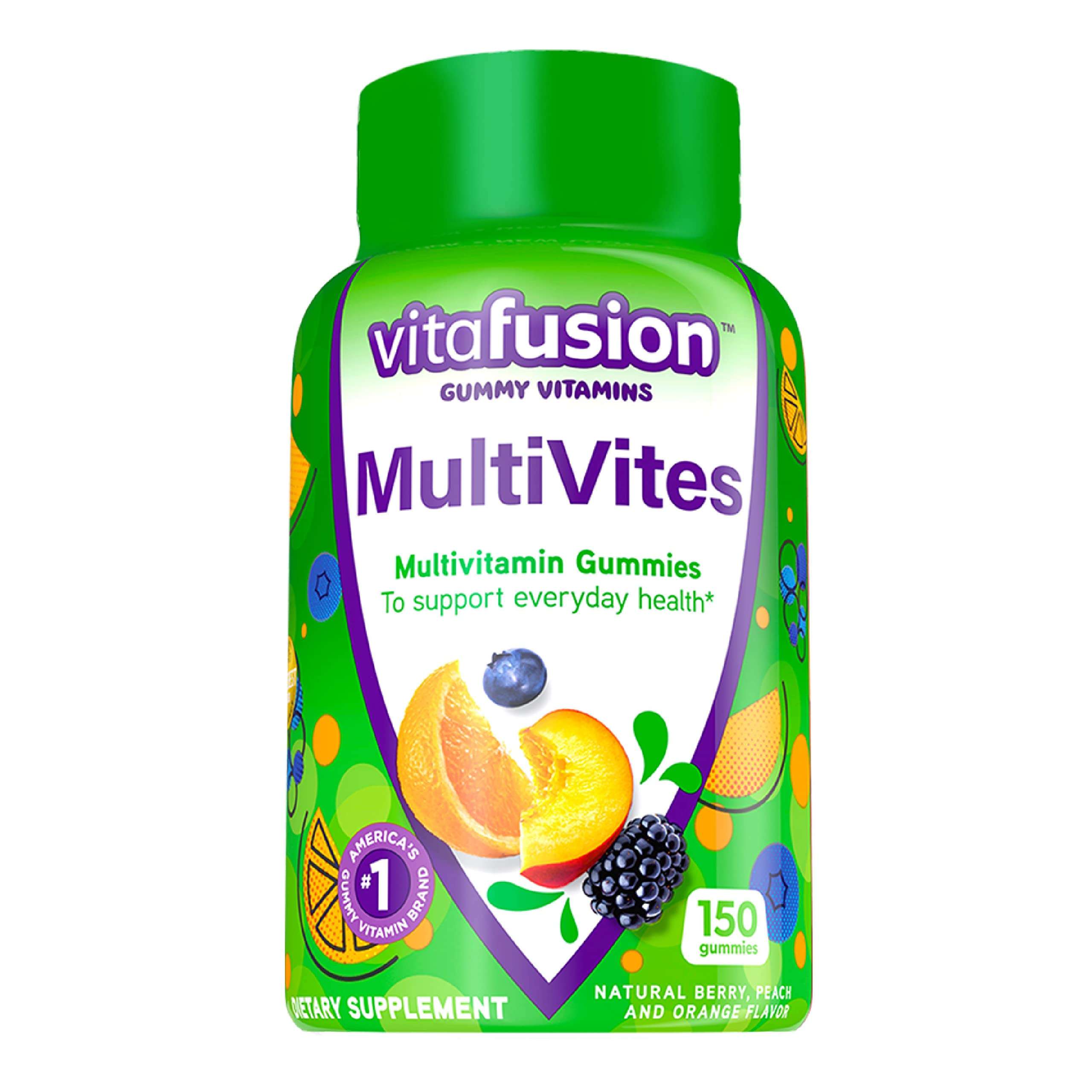 Vitafusion MultiVites Gummy Multivitamins for Adults with 12 Vitamins and Minerals & Magnesium Gummy Supplement, 60ct 3