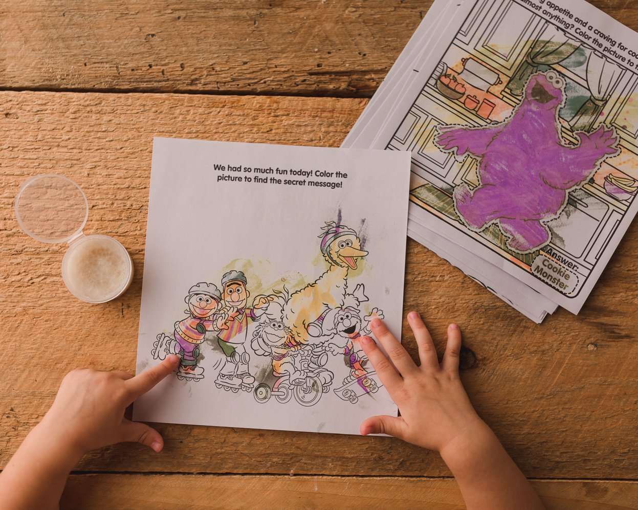 Bendon Sesame Street Imagine Ink Mess-Free Fingerpaint Set with 12 Coloring Sheets (59111) 3