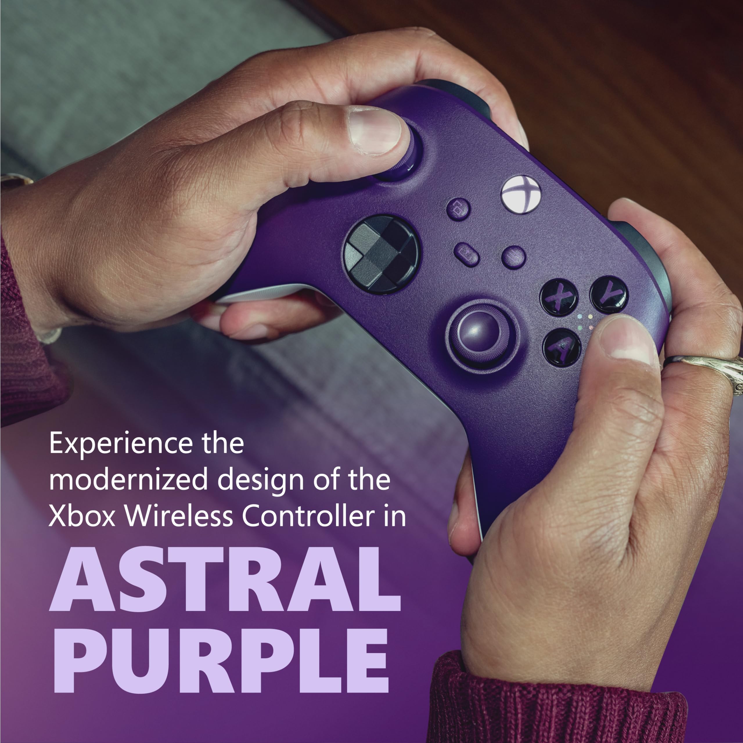 Xbox Core Wireless Gaming Controller – Astral Purple Series X|S, One, Windows PC, Android, and iOS 2