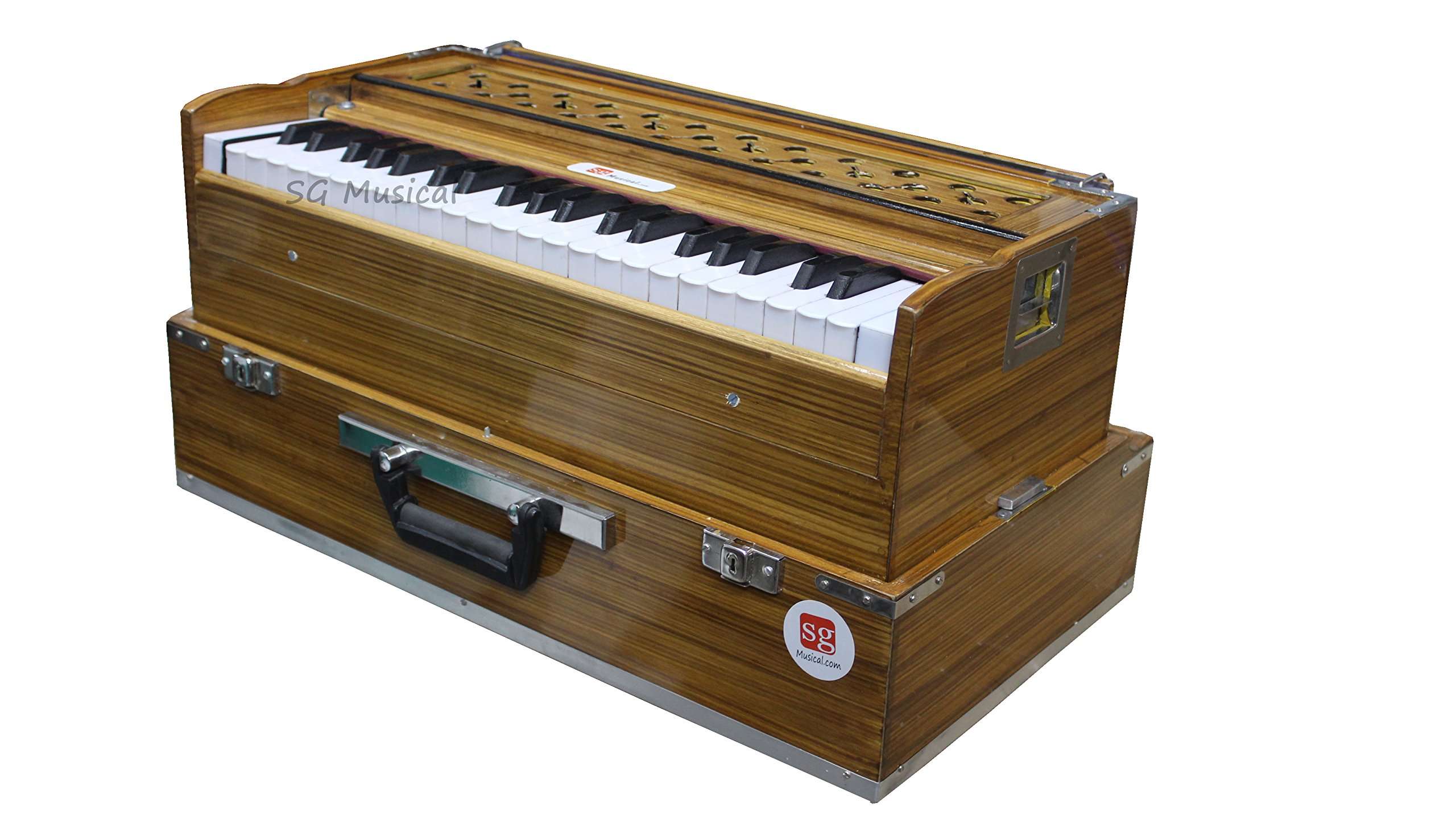 SG Musical - SGM04 3 1/2 Octave Folding Harmonium (Bass Reed, Male Reed) 1