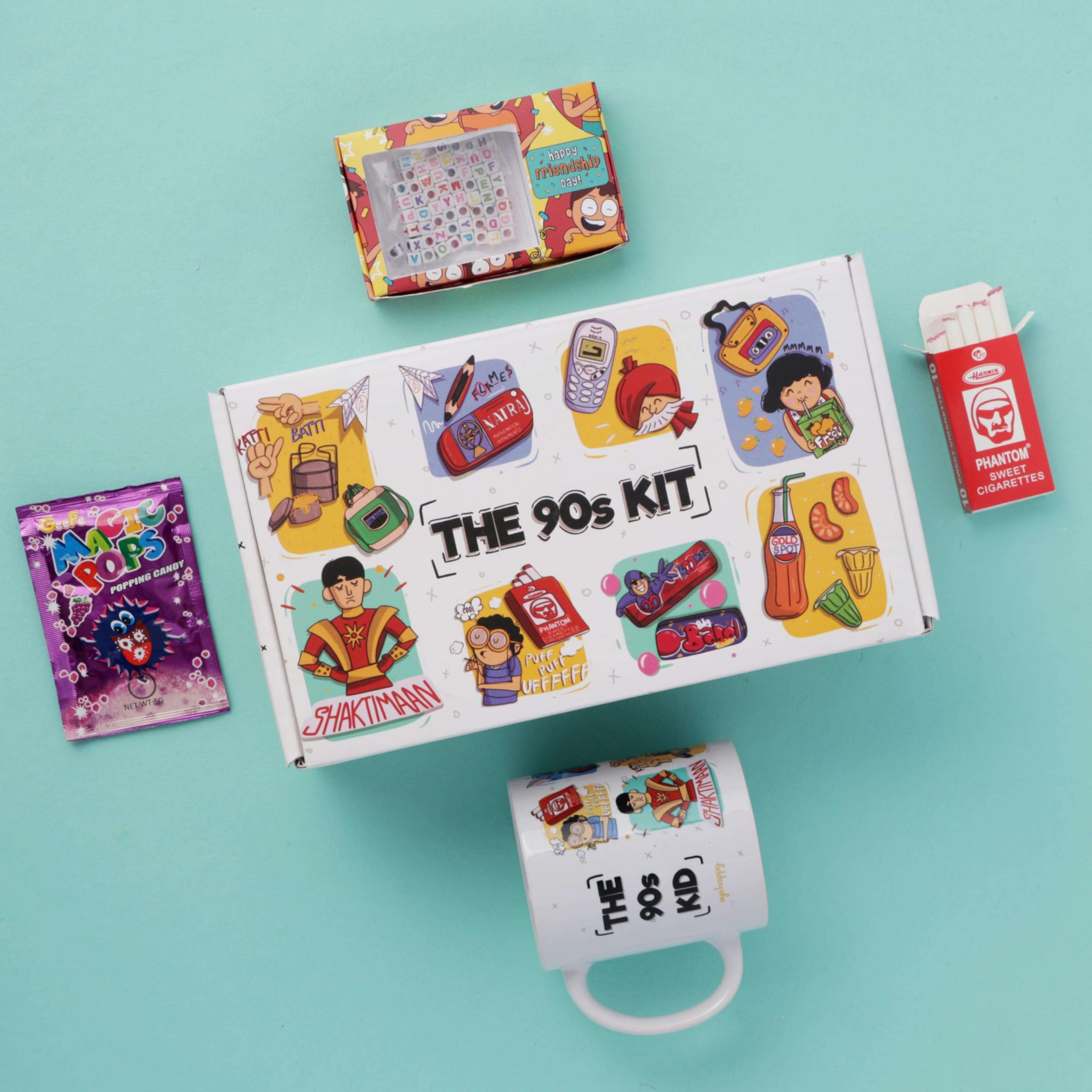 Oye Happy 90s Kit with DIY Friendship Band - Friendship Day Gift for Best Friend 1