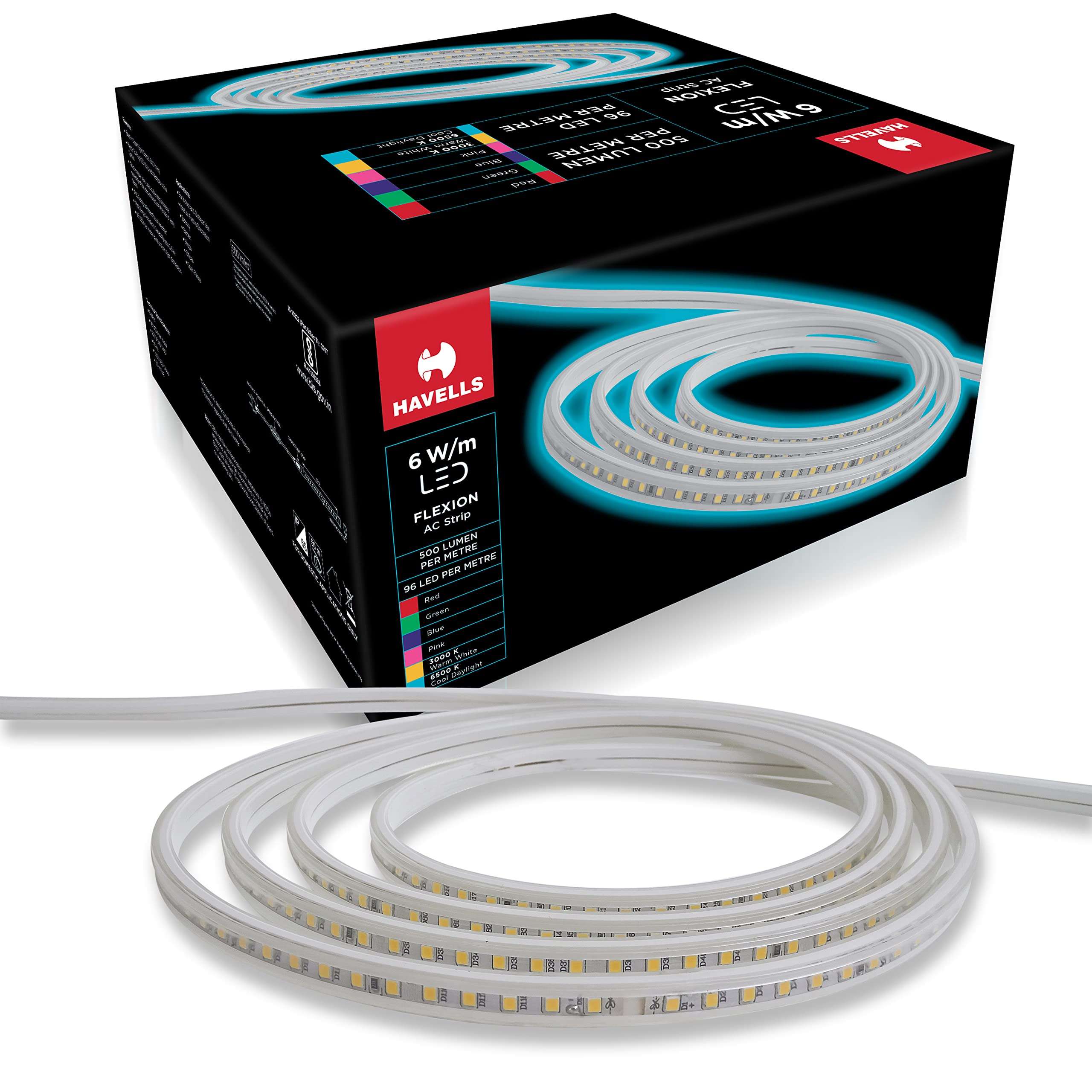 Havells Flexion LED AC Rope 96DStrip Blue IP65 1