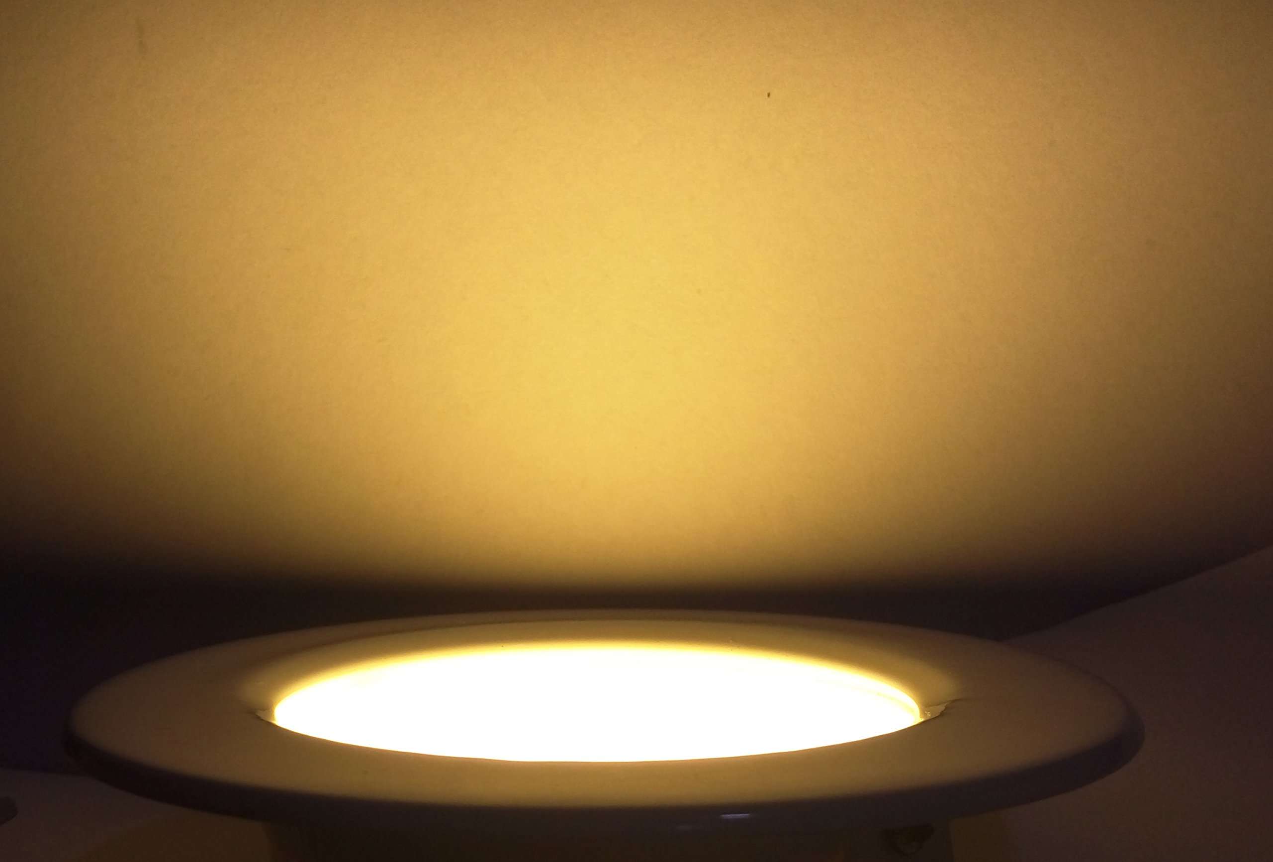 BENE® Gleam Virgin Plastic Round Ceiling Light, (Yellow 7w, Pack of 4 Pcs) 4