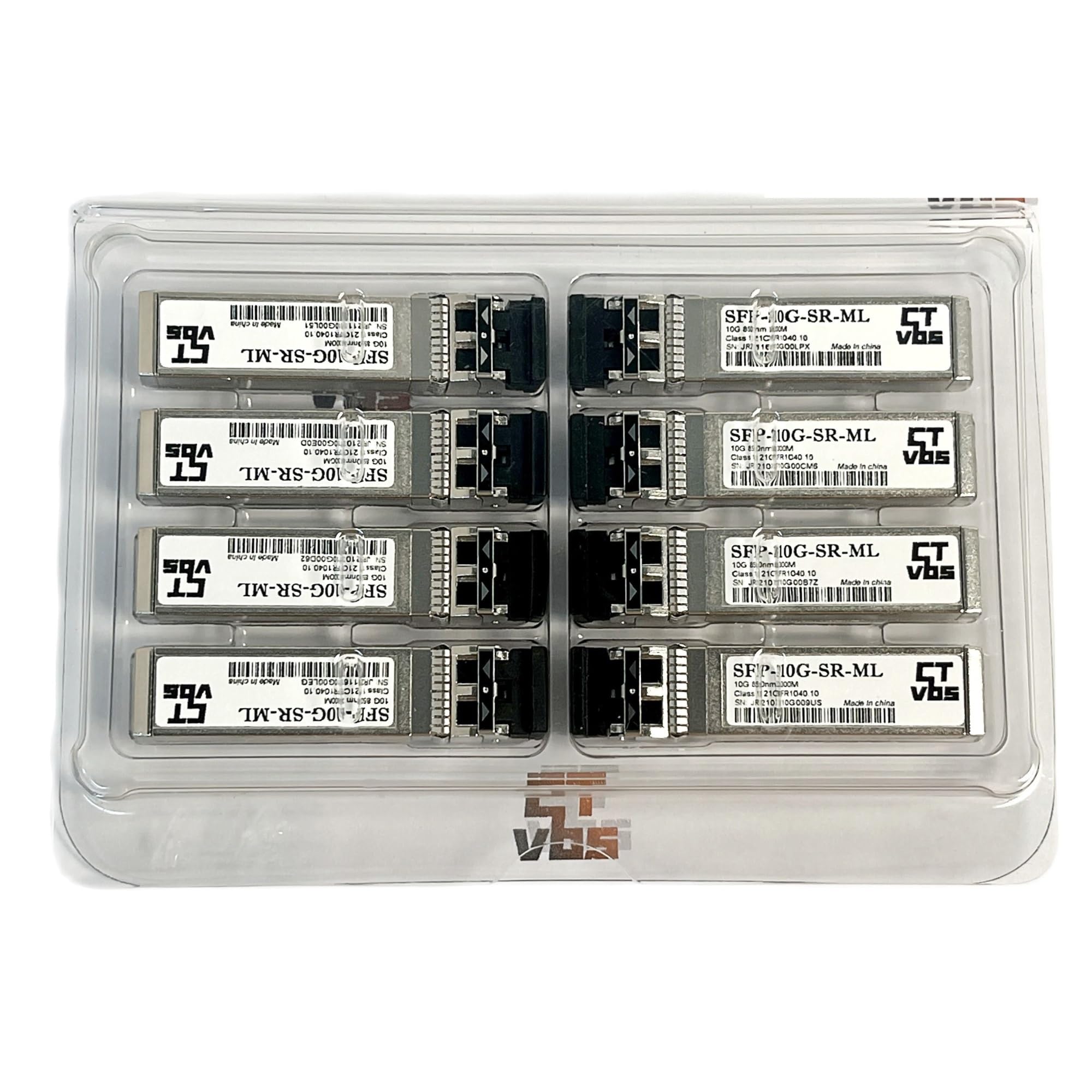 QBDJHWBT 10G SFP for MCX311A-XCAT Ethernet Adapter SFP-10G-SR LC Connector Multimode 850nm Fiber Optic Transceiver 5