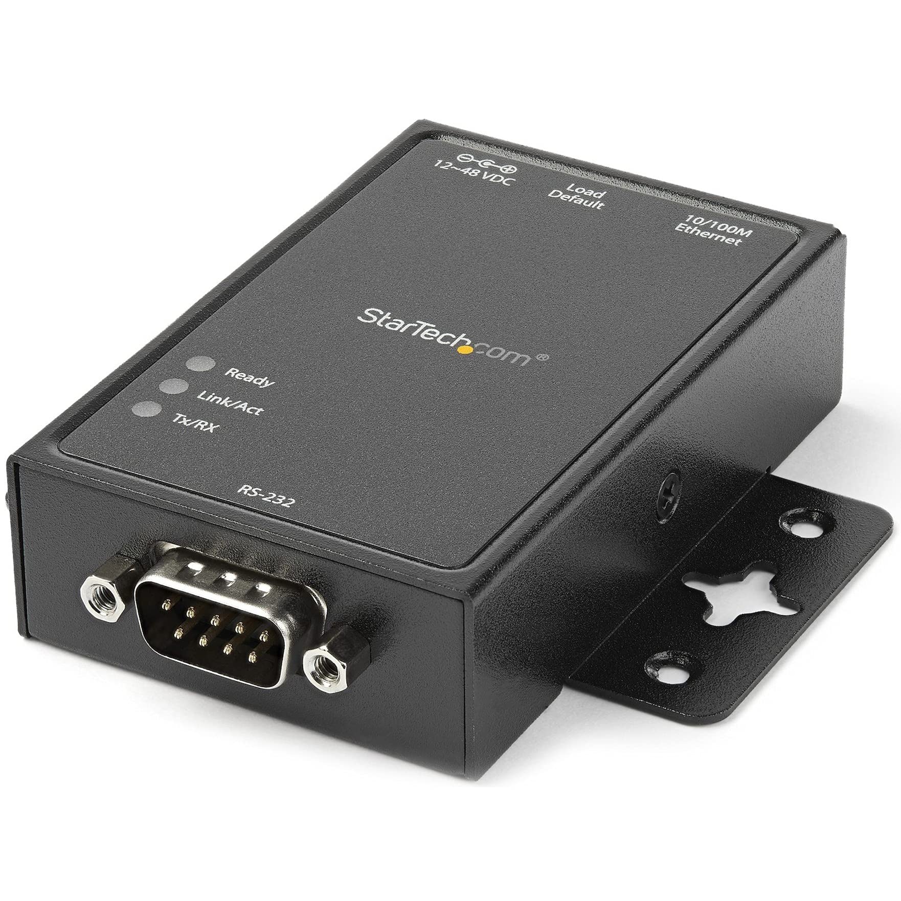 StarTech.com 1 Port RS232 to Ethernet IP Converter/Device Server - Aluminum - Serial over IP Device Server & 10' RS232 Serial Null Modem Cable - Null modem cable - DB-9 to DB-9-10 ft 2