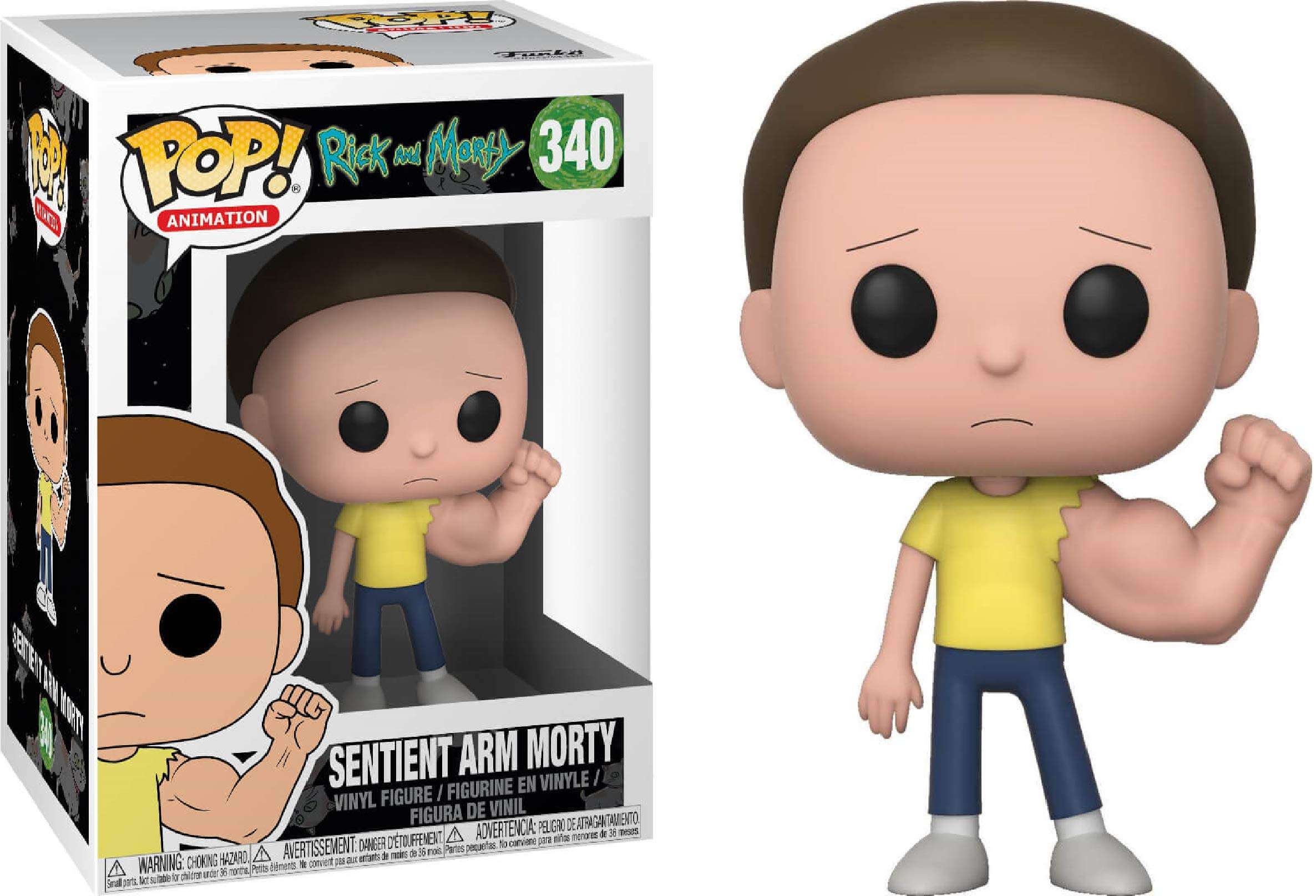 Funko Pop! Animation: Rick and Morty - Sentient Arm Morty #340 Vinyl Figure (Bundled with Pop Box Protector Case) 2