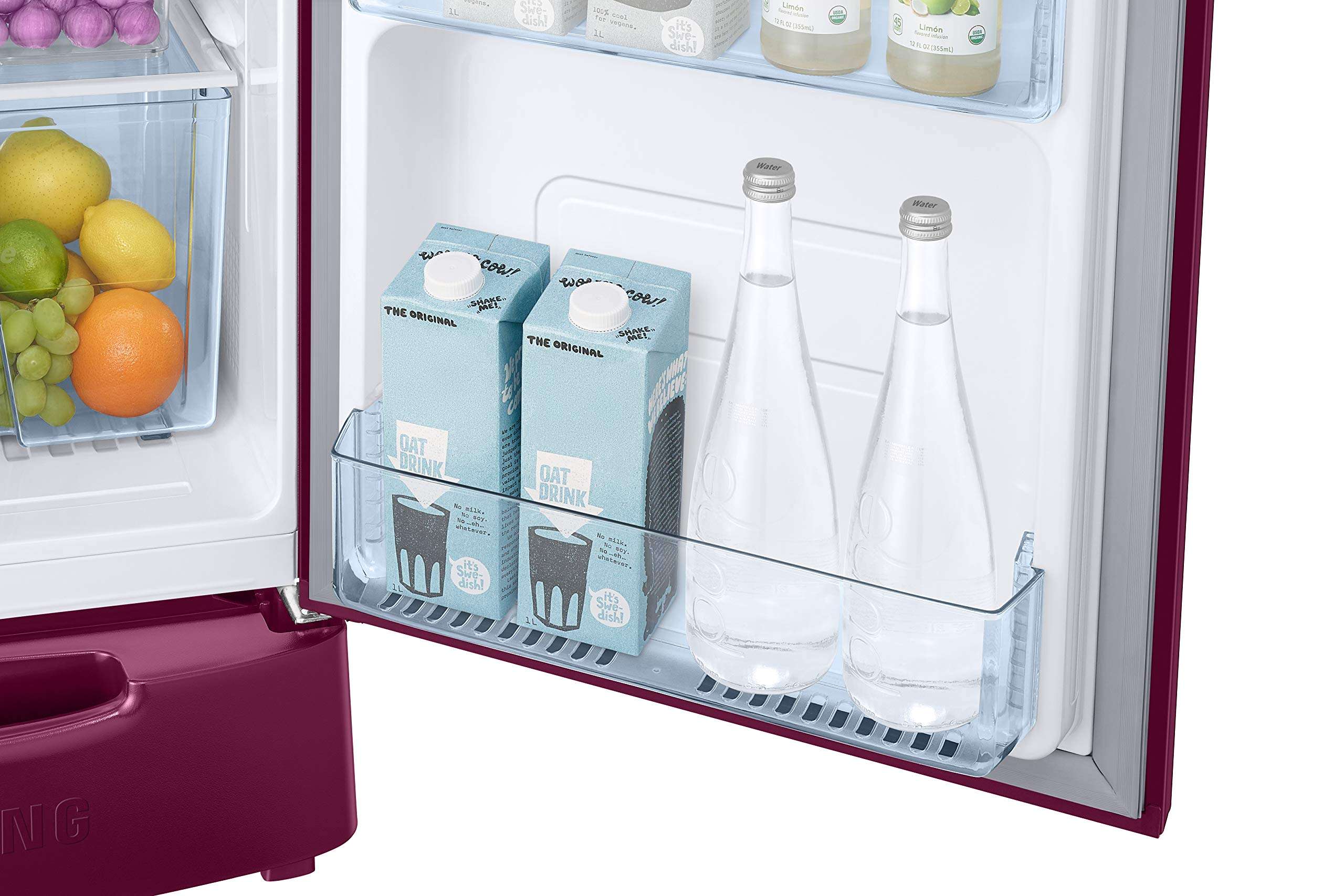 Samsung 192 L 2 Star Direct Cool Single Door Refrigerator (RR20A181BR8/HL, SAFFRON RED, Base Stand with Drawer, 2022 Model) 6