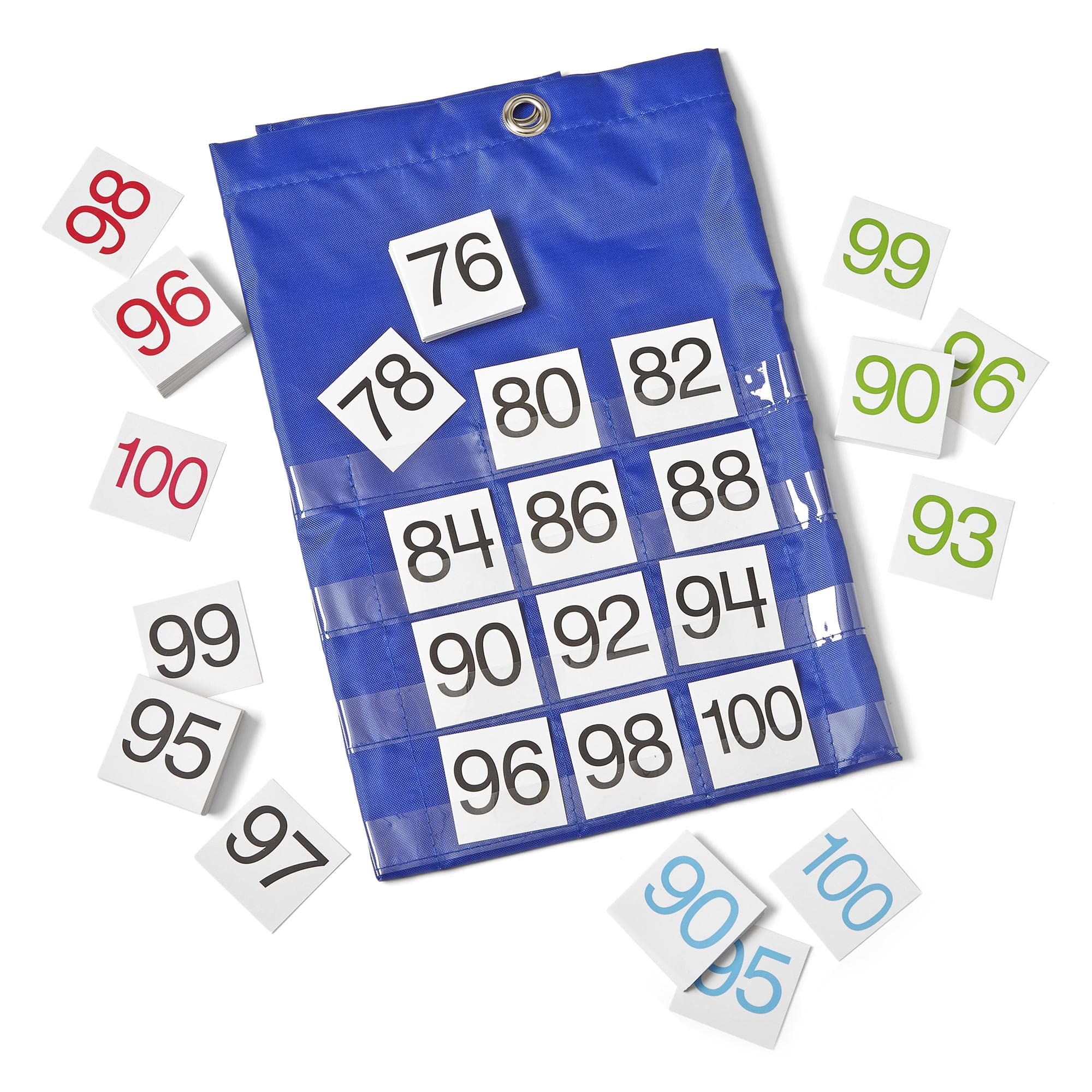hand2mind Hundred Number Wall Chart, 100s Chart for Classroom, Skip Counting, Wall Pocket Chart, 1-100 Number Chart, Counting to 100, Developing Number Fluency, Number for Classroom Wall 3