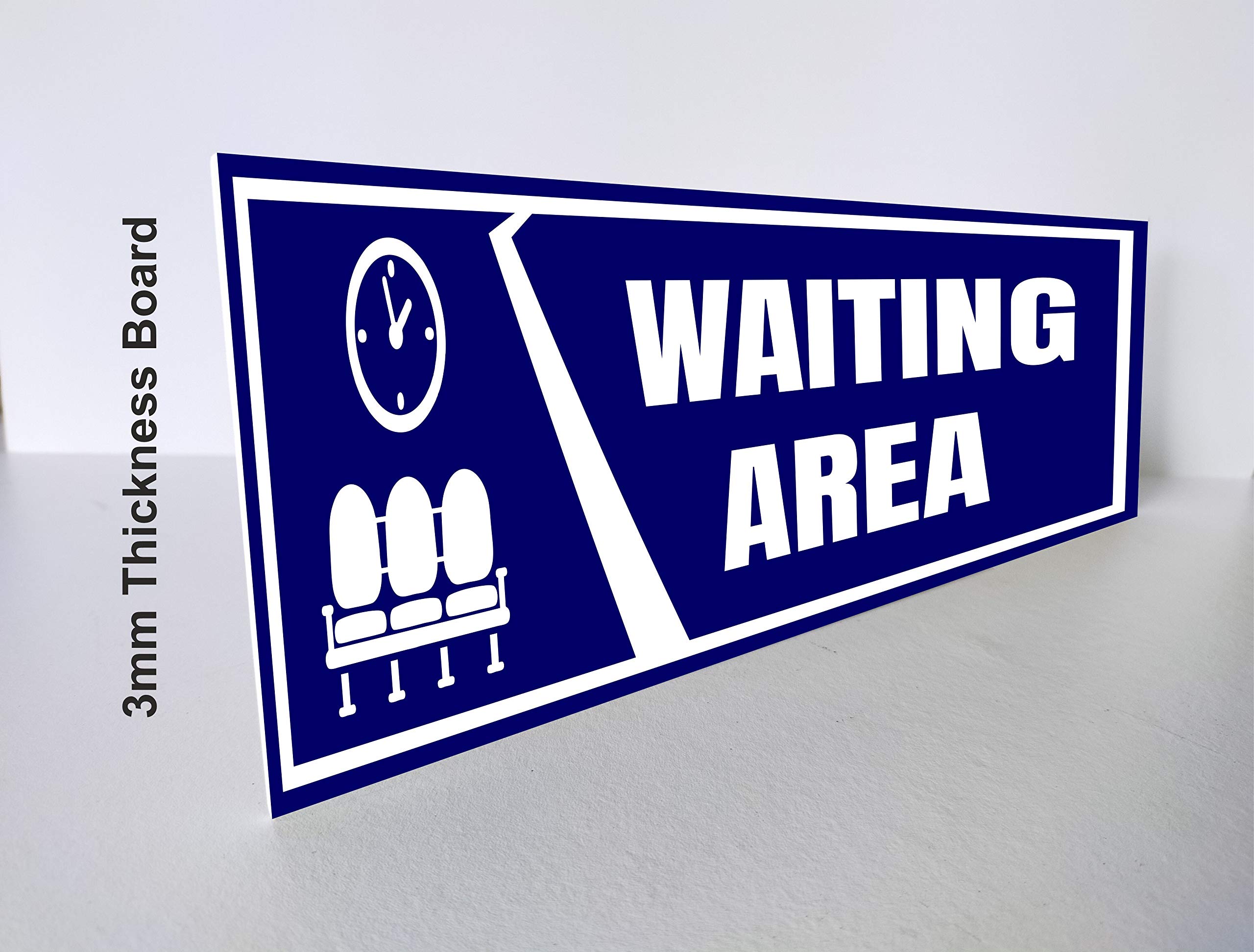 SIGN EVER Waiting Area Sign Boards For Office Hospital Bank Clinic Signage Medical College Doors Commercial Signage Boards L x H 30 Cm x 10 Cm 2