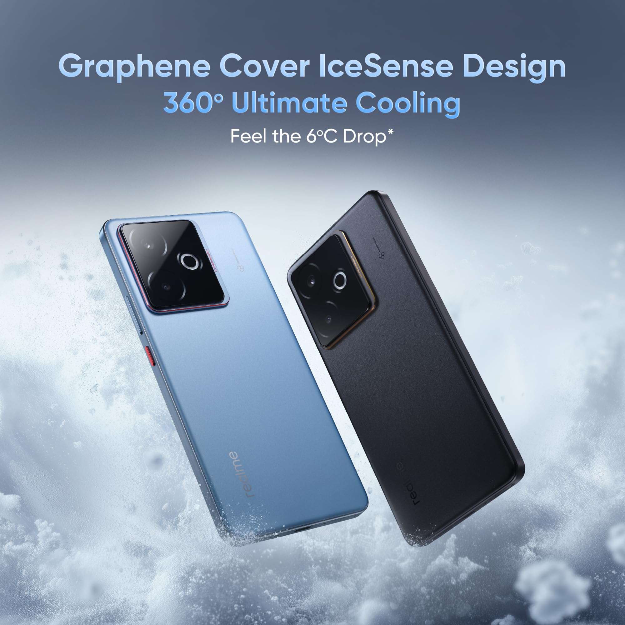 realme GT 7T (IceSense Black,12GB+512GB) | MediaTek D8400 MAX | Strongest Battery Combo 7000mAh + 120W | AI 4K 60FPS Travel Camera | 360° Cooling IceSense Design with Graphene | 6000 nits Display 5