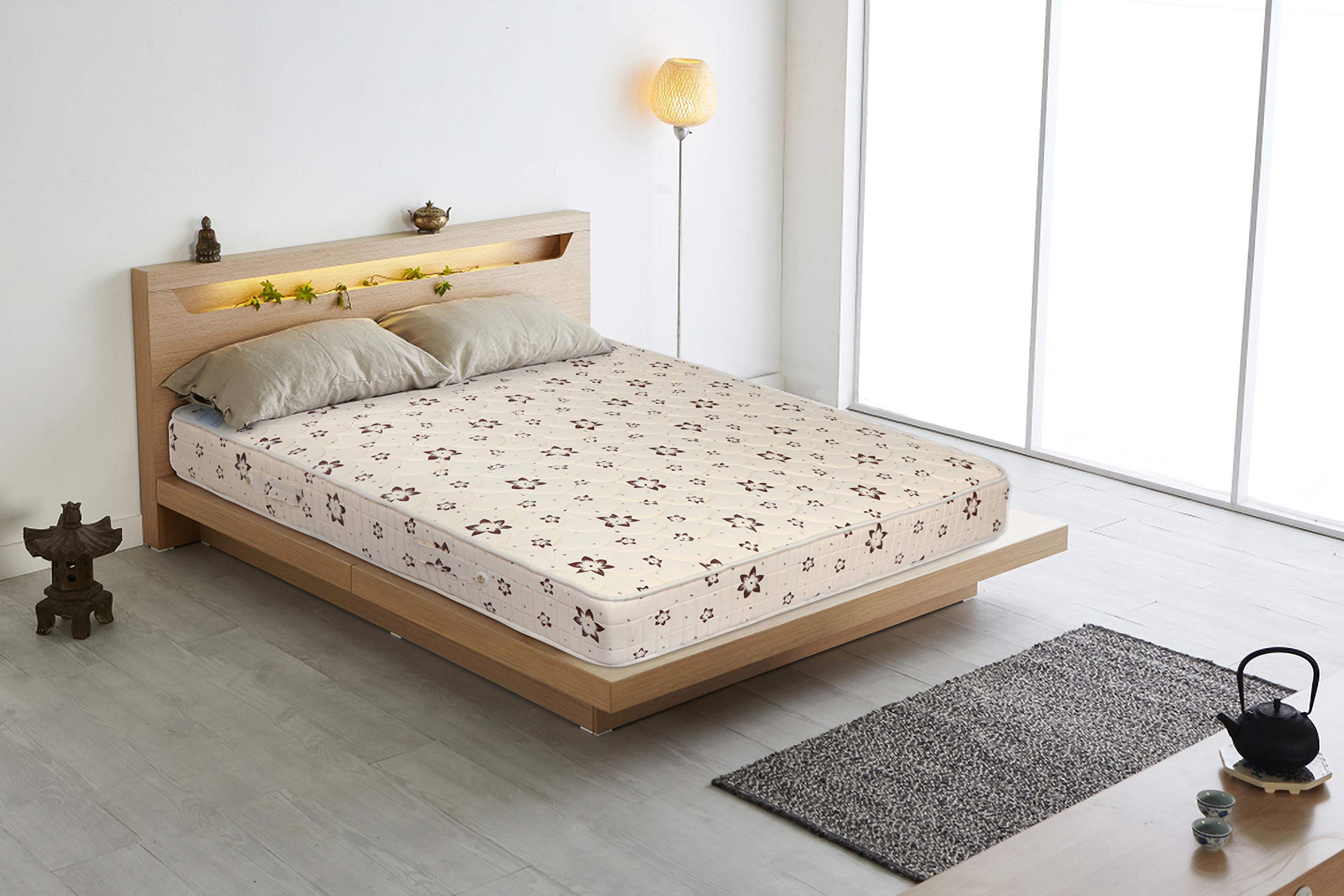 Springwel Ecosoft 8-inch Queen Size Pocket Spring Mattess (Beige, 78x60x8) 2