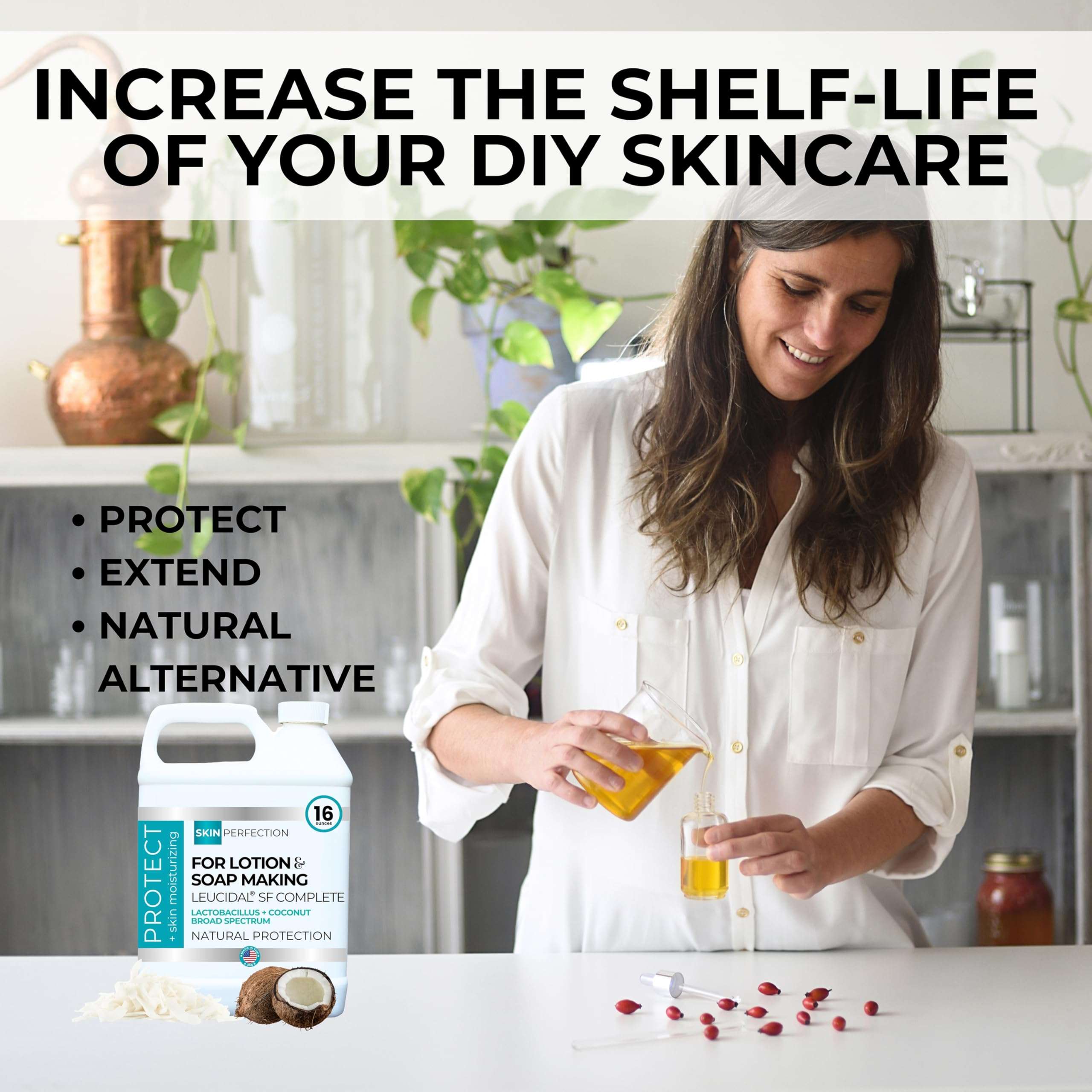 Skin Perfection Leucidal SF Complete Advanced Protection Natural Preservative Alternative Lactobacillus Coconut Soap, Skincare, Cosmetics, and Lotion Making 16 ounce 3