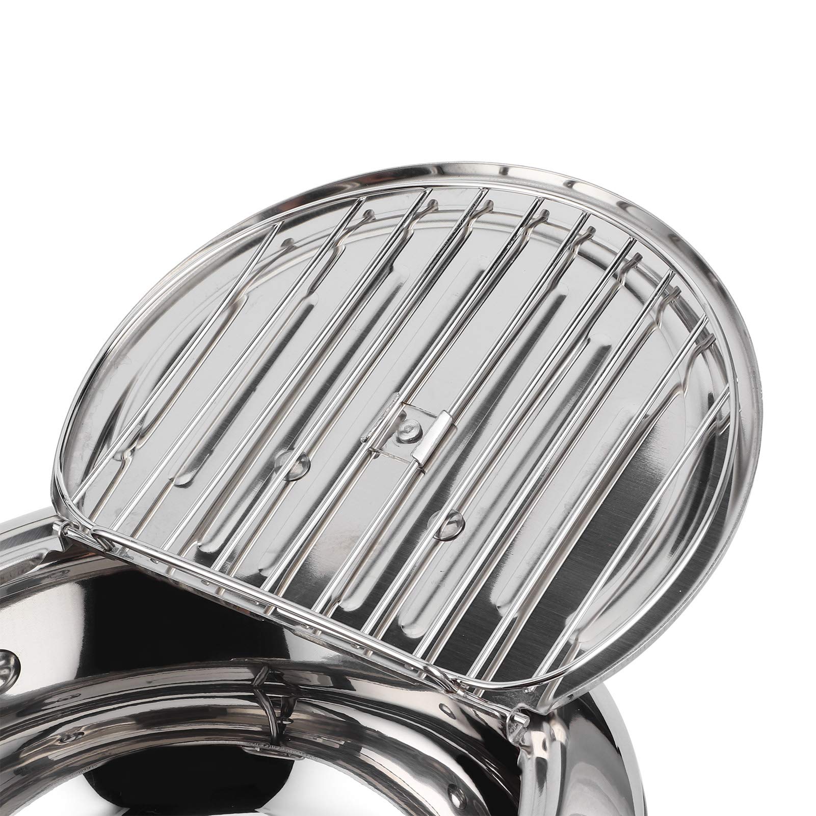 Tempura Fryer, Japanese Style Deep Fryer, Controllable Temperature Pot Lid, Easy to Clean and Store, Suitable for Fried Food(Small 20cm) 4