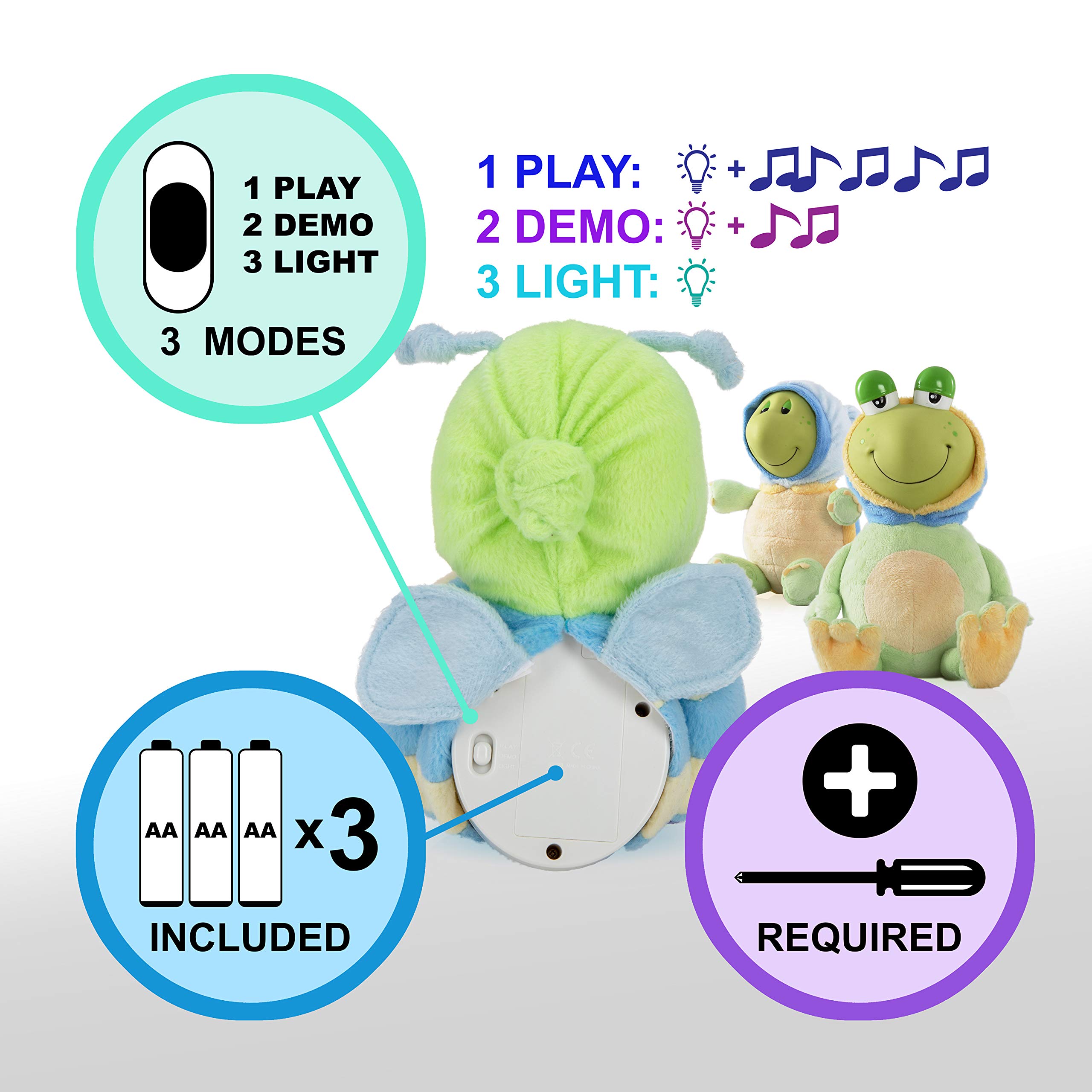 Nuby Glo-Pals with Soothing Music and Soft Light, Frog 5