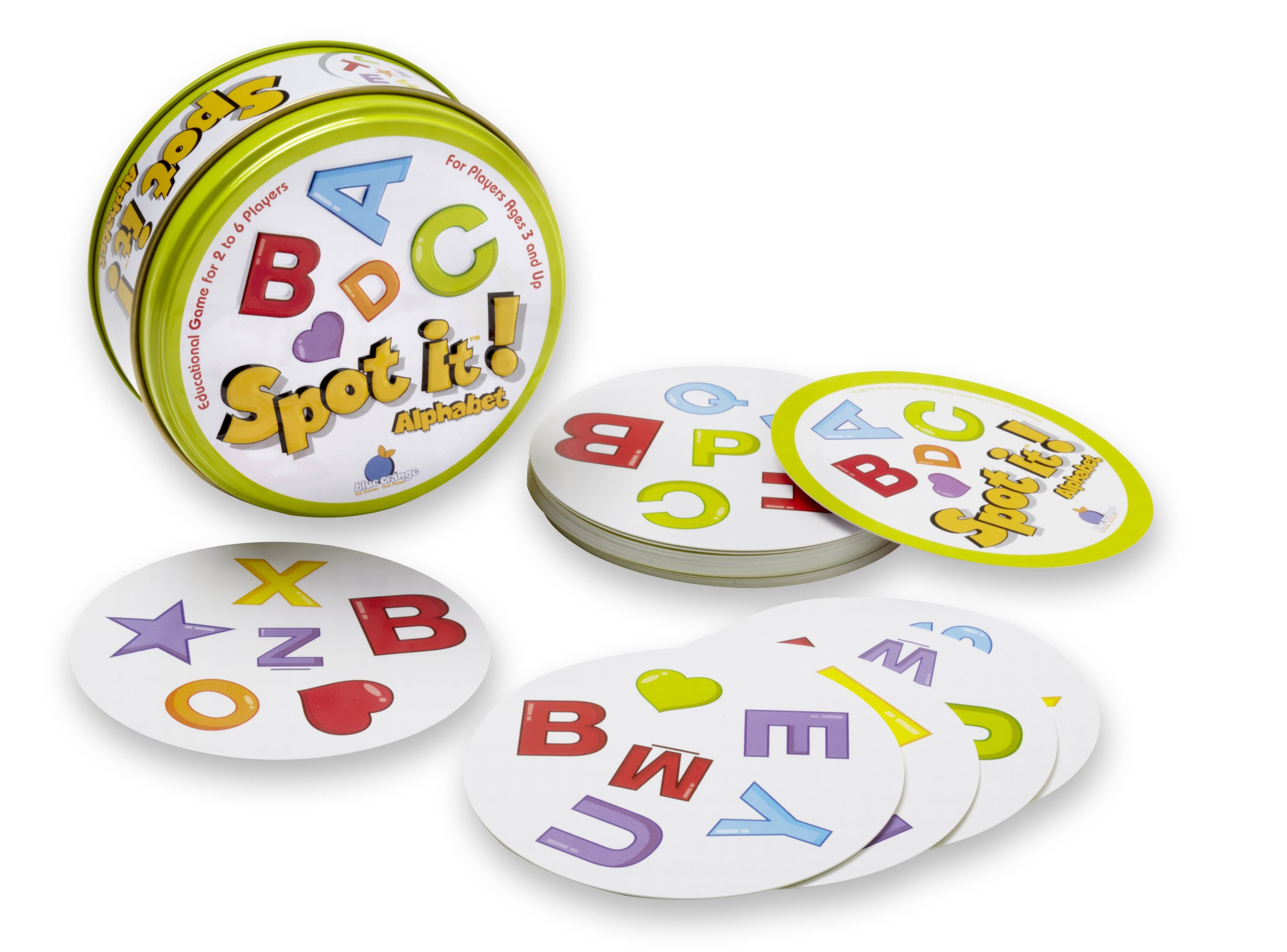 Blue Orange Spot It Alphabet 3