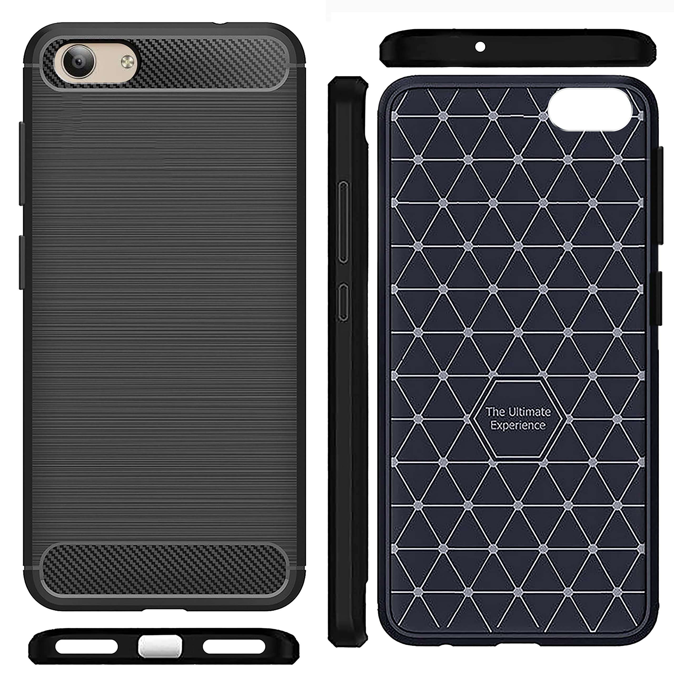 Amazon Brand - Solimo Back Cover Case for Vivo Y53 / Vivo Y53i | Compatible for Vivo Y53 / Vivo Y53i Back Cover Case | 360 Degree Protection | Soft and Flexible (TPU | Matte Black) 3