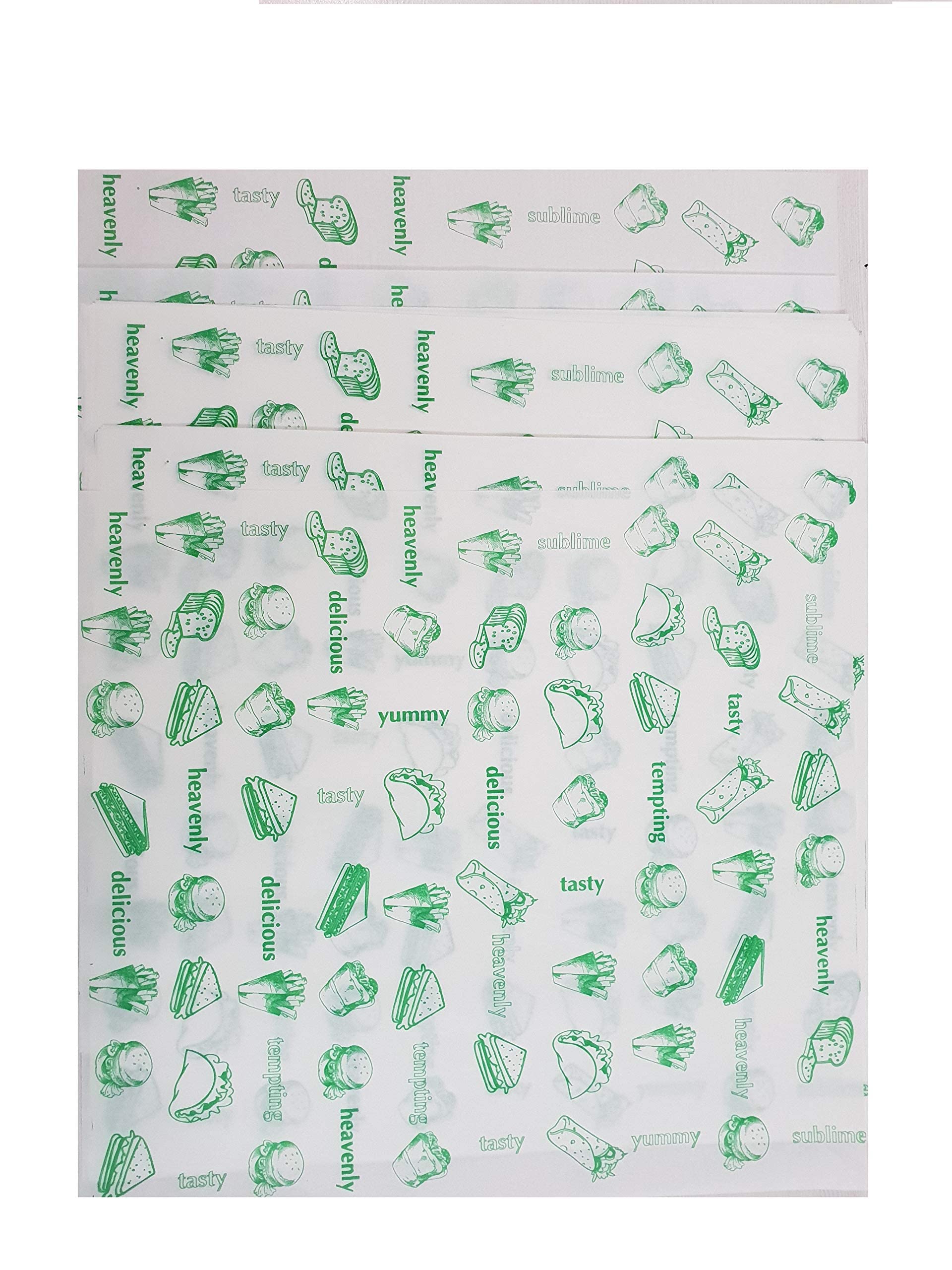 Inditradition Multipurpose Food Wrapping Paper Sheets | Paper Foils, Oil Proof, 11x12 Inches (Pack of 100 Sheets)