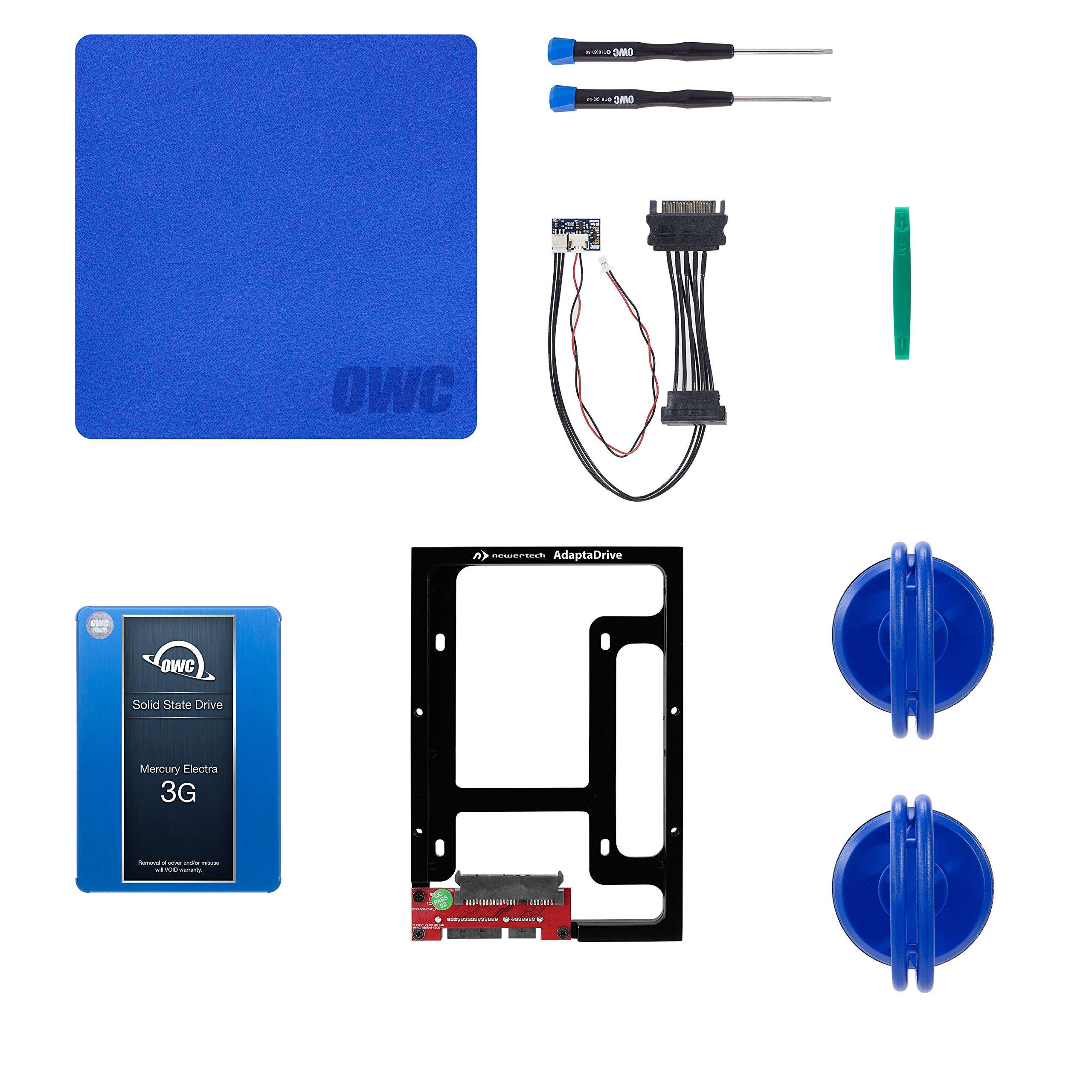 OWC 500GB 3G SSD and HDD DIY Complete Bundle Upgrade Kit for Late 2009-2010 iMacs, (OWCKITIM09HE500) 1