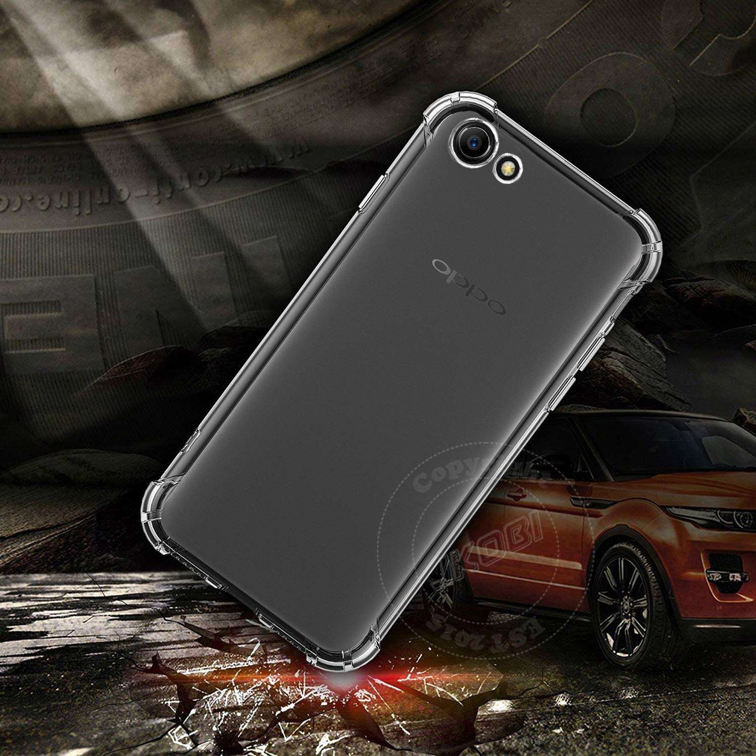 Jkobi Silicone Back Cover for Oppo A83 - Transparent 5