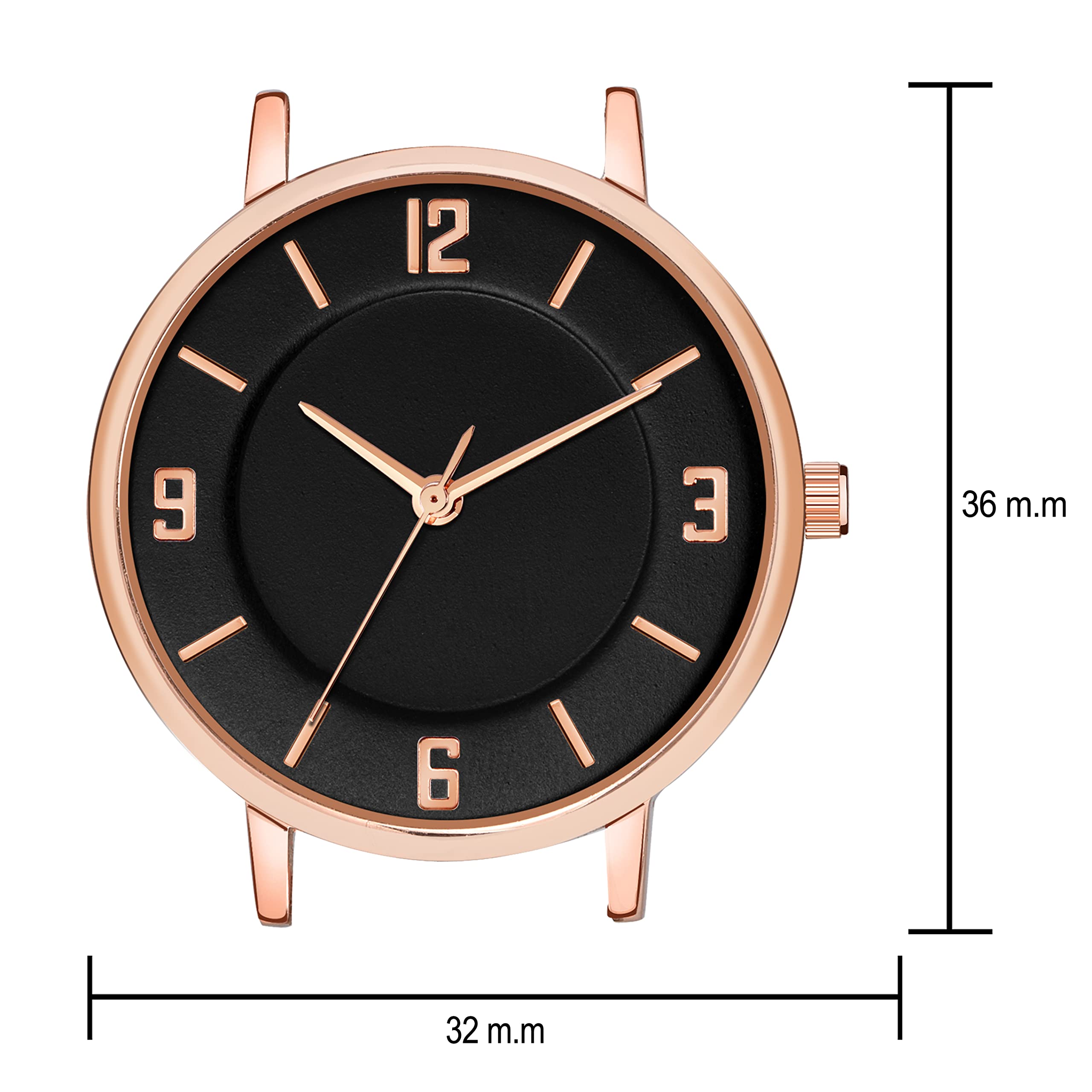 CX with CORXIL Analog Women's Watch | 4 Different Dial Black-Blue-Pink-White Leather Band |Formal Watch Collection for Women (Black - Blue) 4