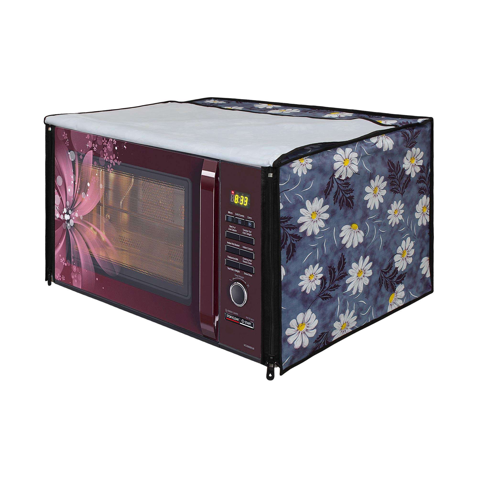 Lithara Printed Waterproof Microwave Oven Cover for IFB 17PG3S 17L | Sams10 (Multicolor) 1