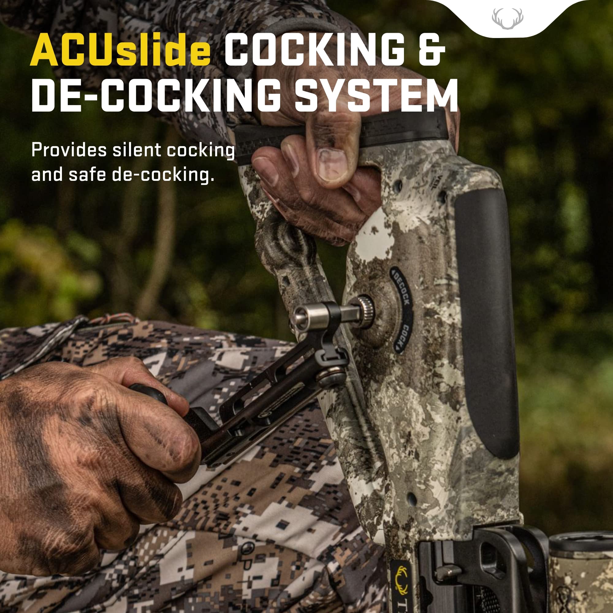 TenPoint Nitro 505 XERO Crossbow, Veil Alpine - 505 FPS - Equipped with Garmin XERO X1i Rangefinding Scope, Scope Struts + ACUslide Cocking & De-Cocking System - Reverse-Draw Design 5